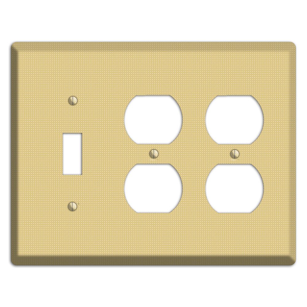 Khaki Weave Toggle / 2 Duplex Wallplate
