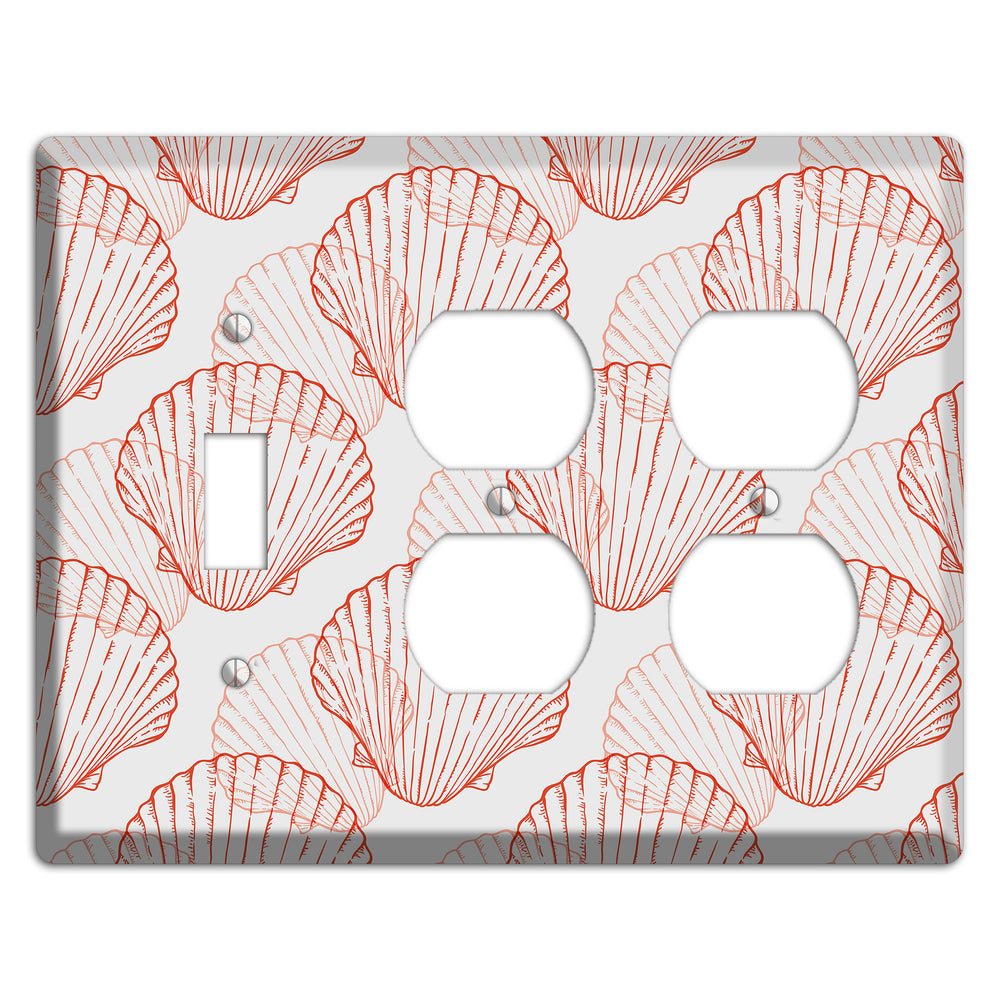 Shells 5 Toggle / 2 Duplex Wallplate
