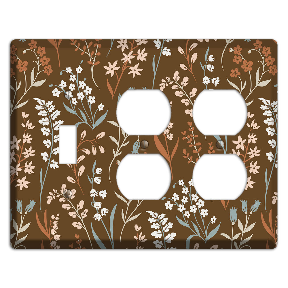 Fall Floral 1 Toggle / 2 Duplex Wallplate