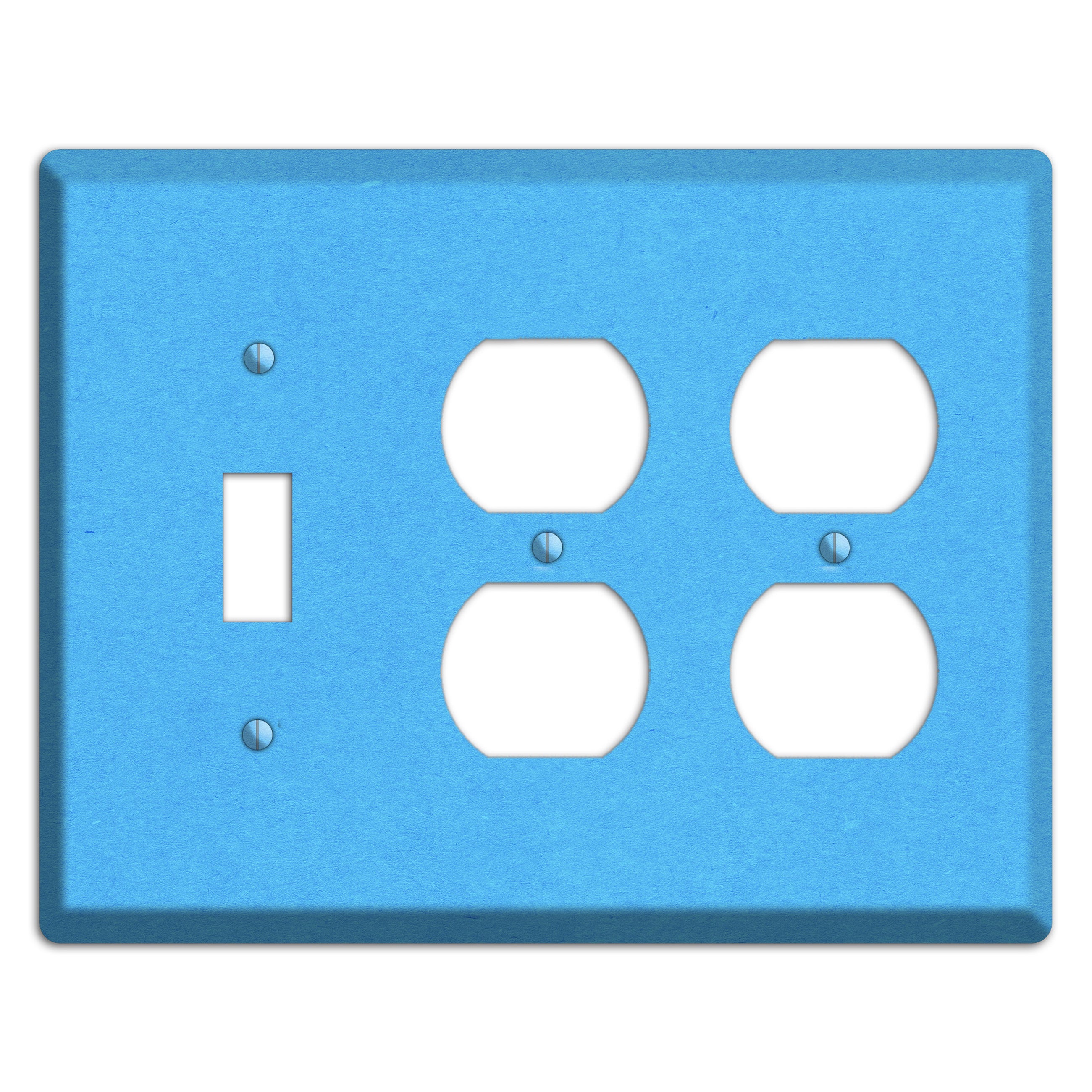 Maya Blue Kraft Toggle / 2 Duplex Wallplate