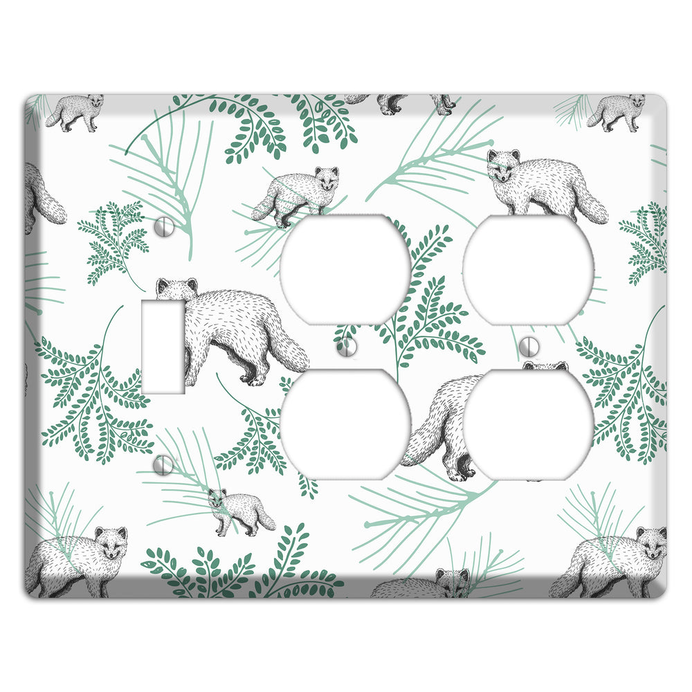 Wildlife Arctic Fox Toggle / 2 Duplex Wallplate