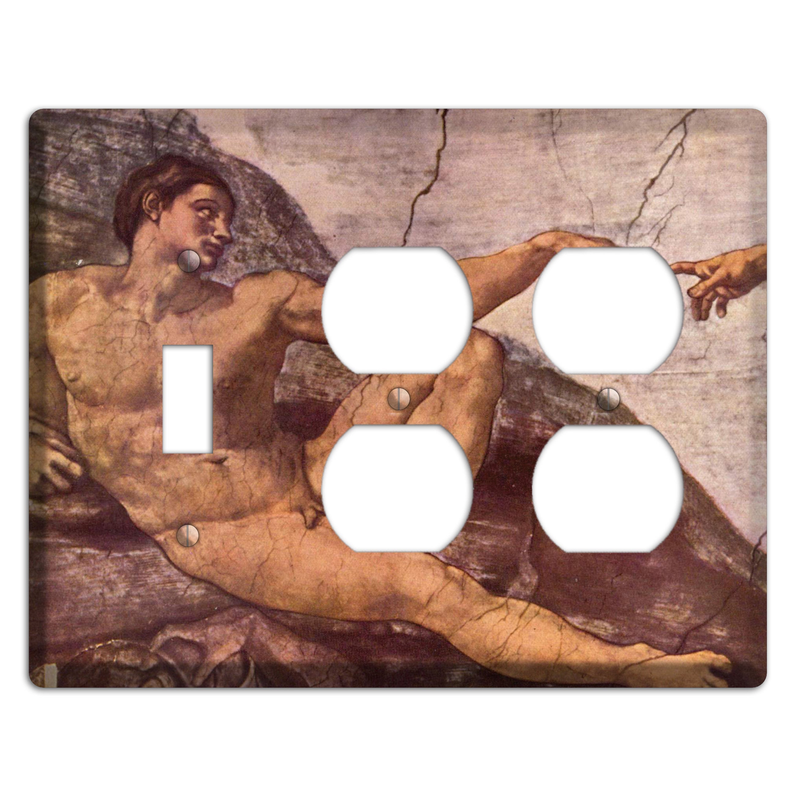 Michelangelo 2 Toggle / 2 Duplex Wallplate