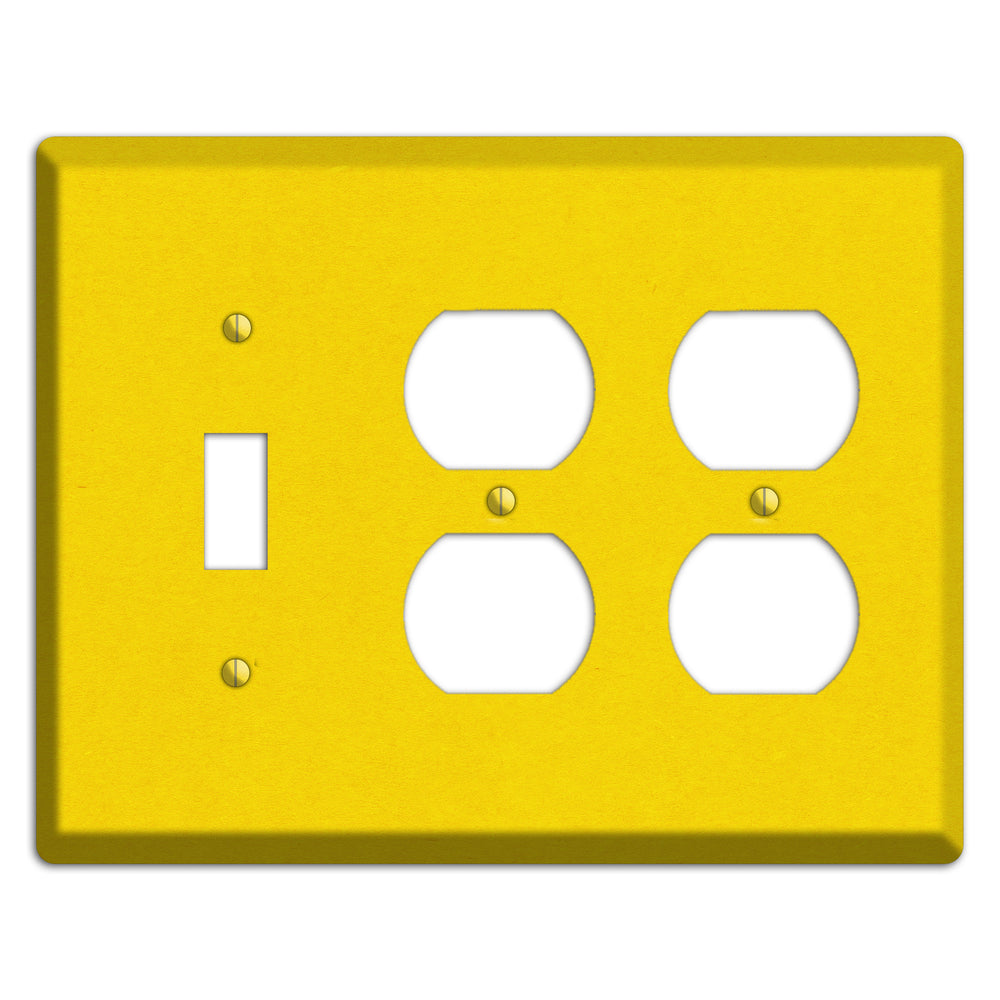 Tangerine Yellow Kraft Toggle / 2 Duplex Wallplate