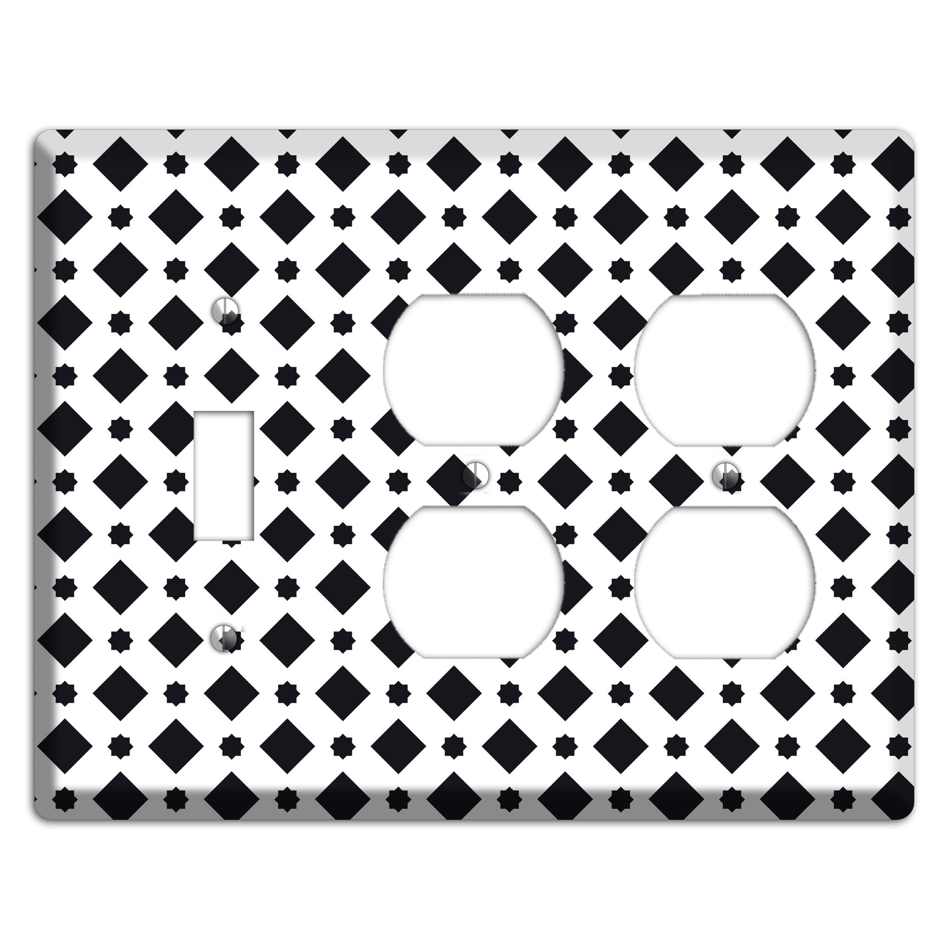 Moroccan 7 Toggle / 2 Duplex Wallplate