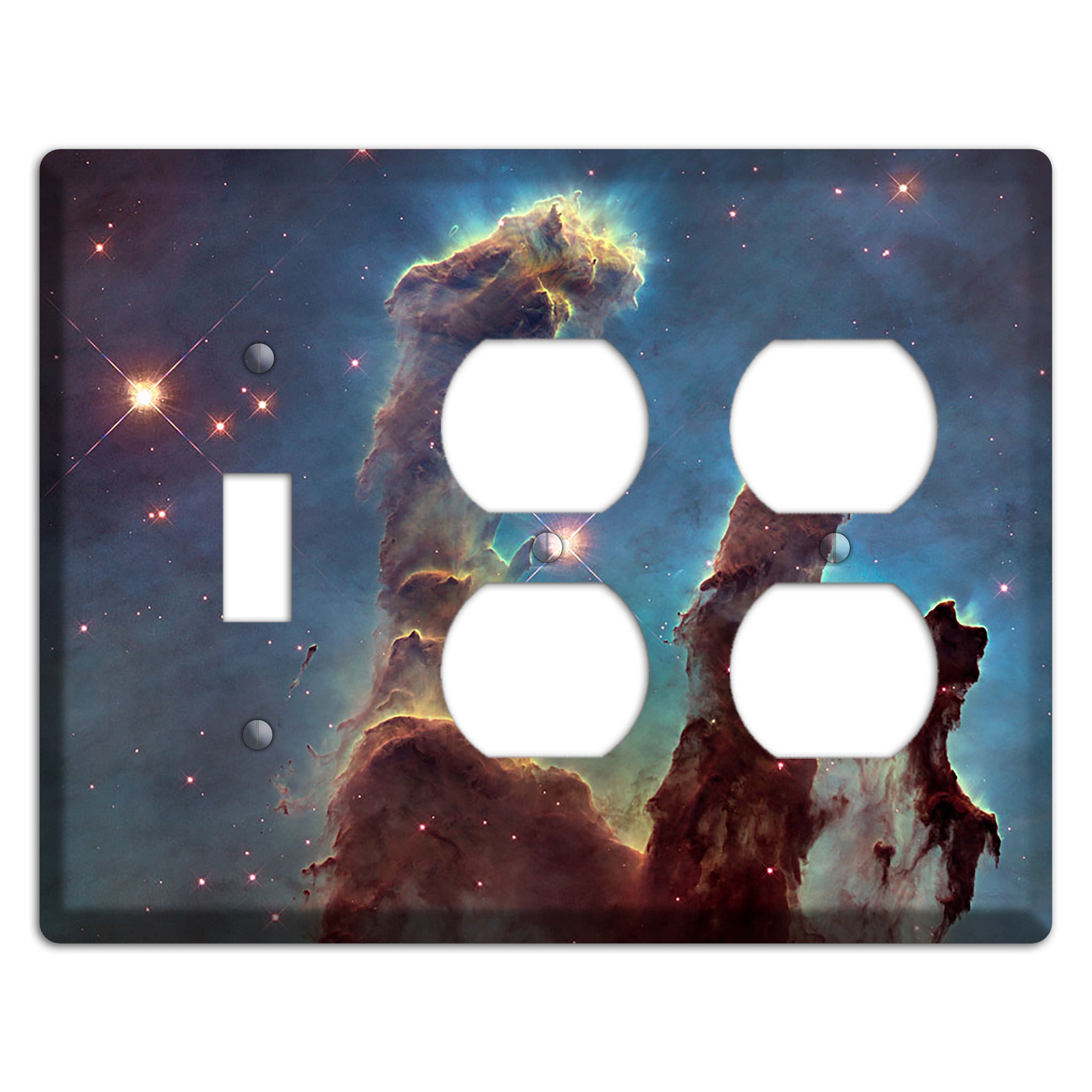 Pillars of Creation Toggle / 2 Duplex Wallplate