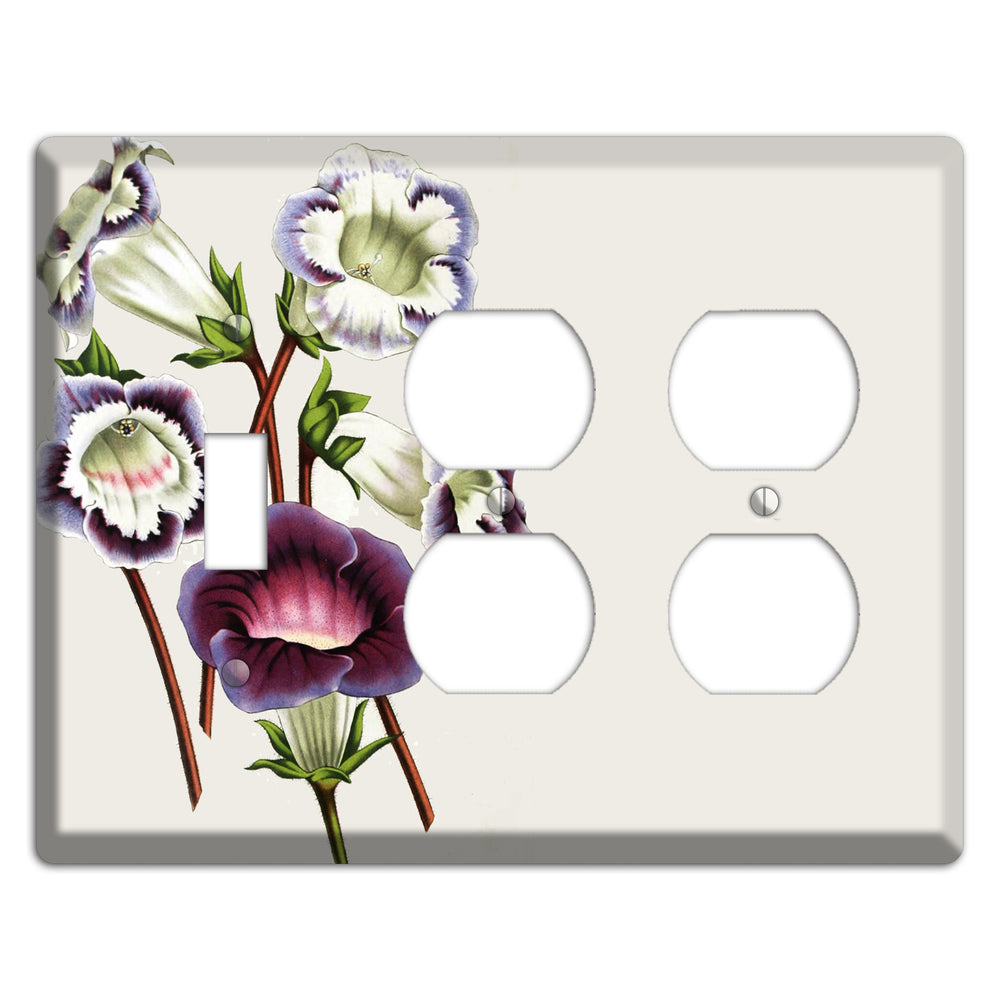 Gloxinas Toggle / 2 Duplex Wallplate