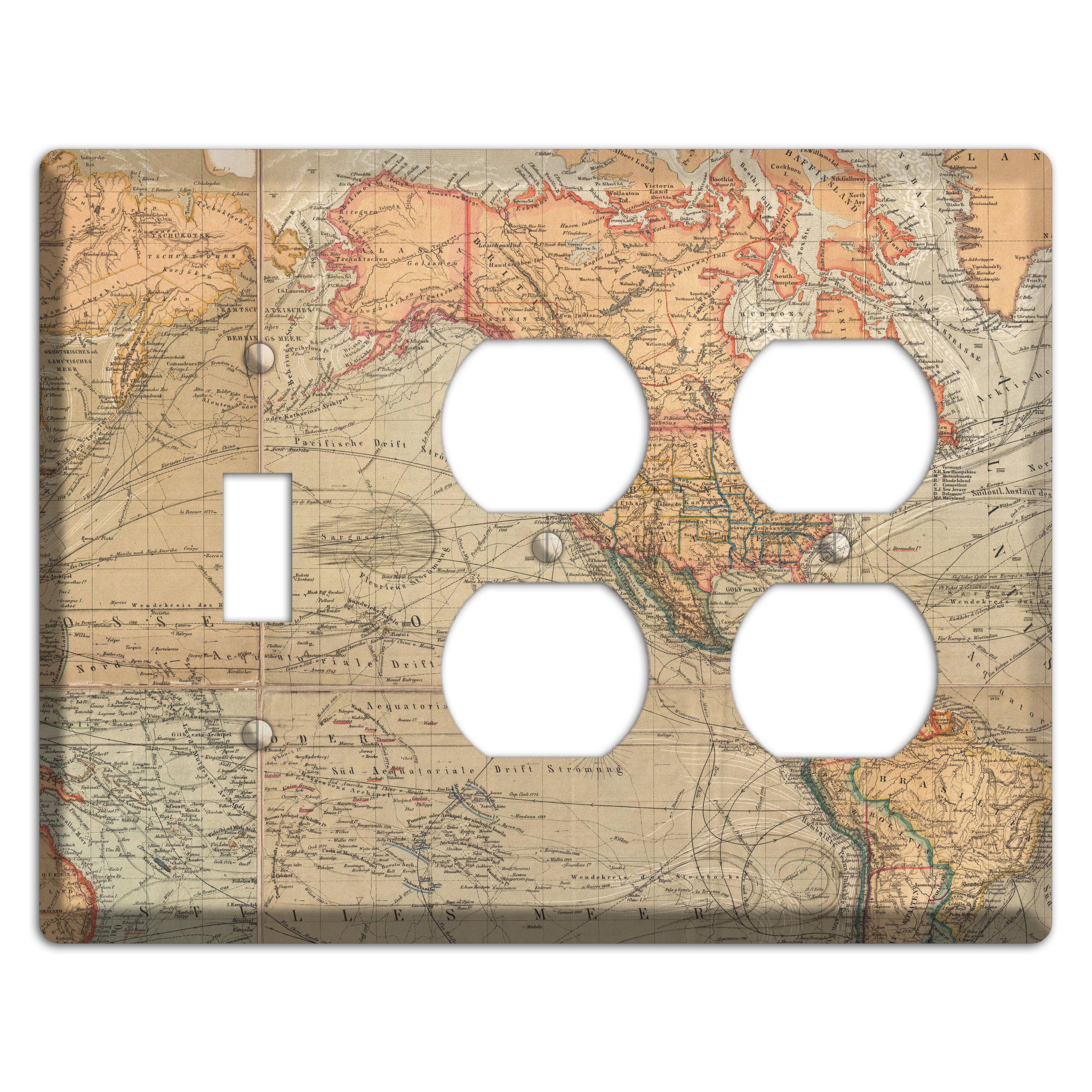 Pacific Ocean Toggle / 2 Duplex Wallplate