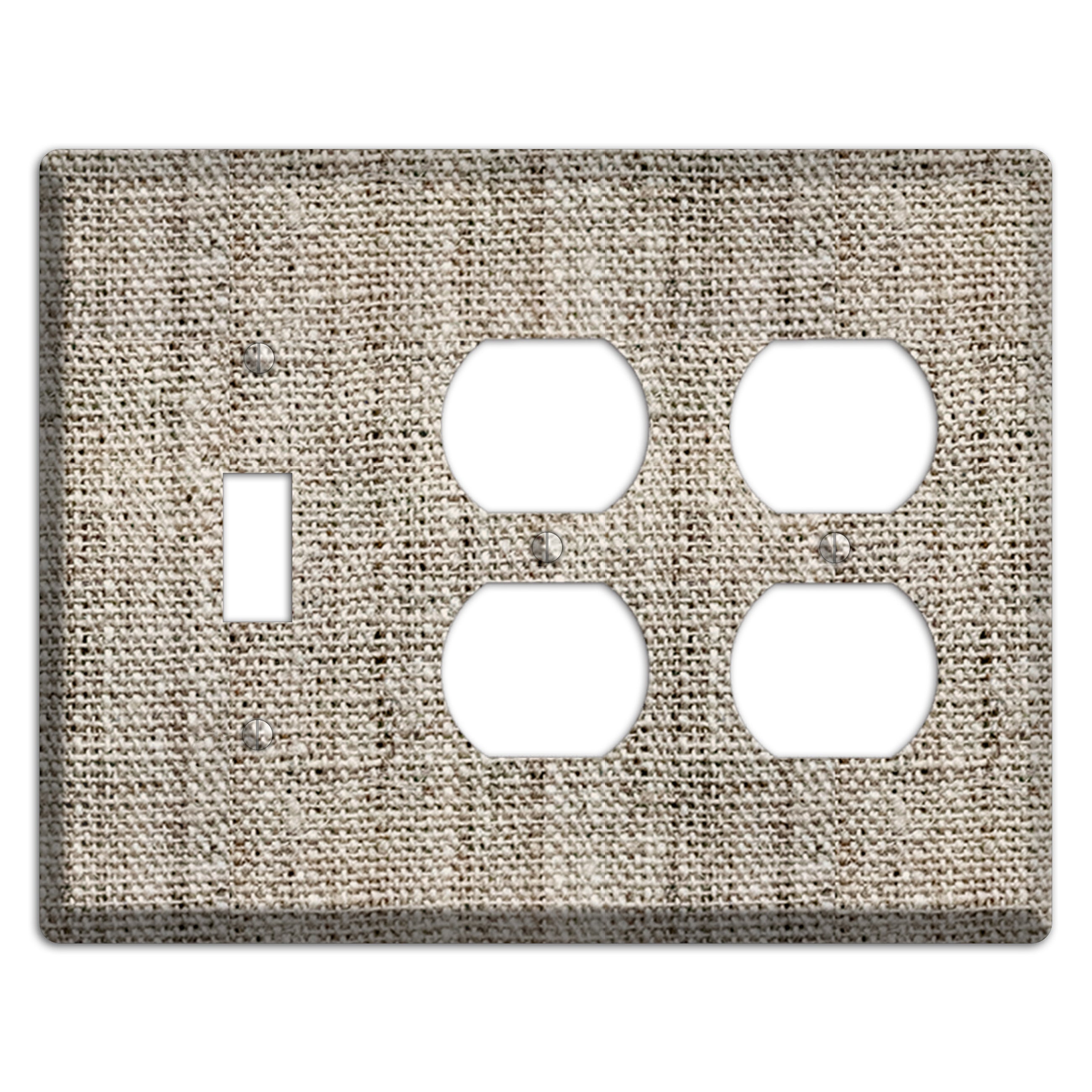 Niagara Burlap Toggle / 2 Duplex Wallplate