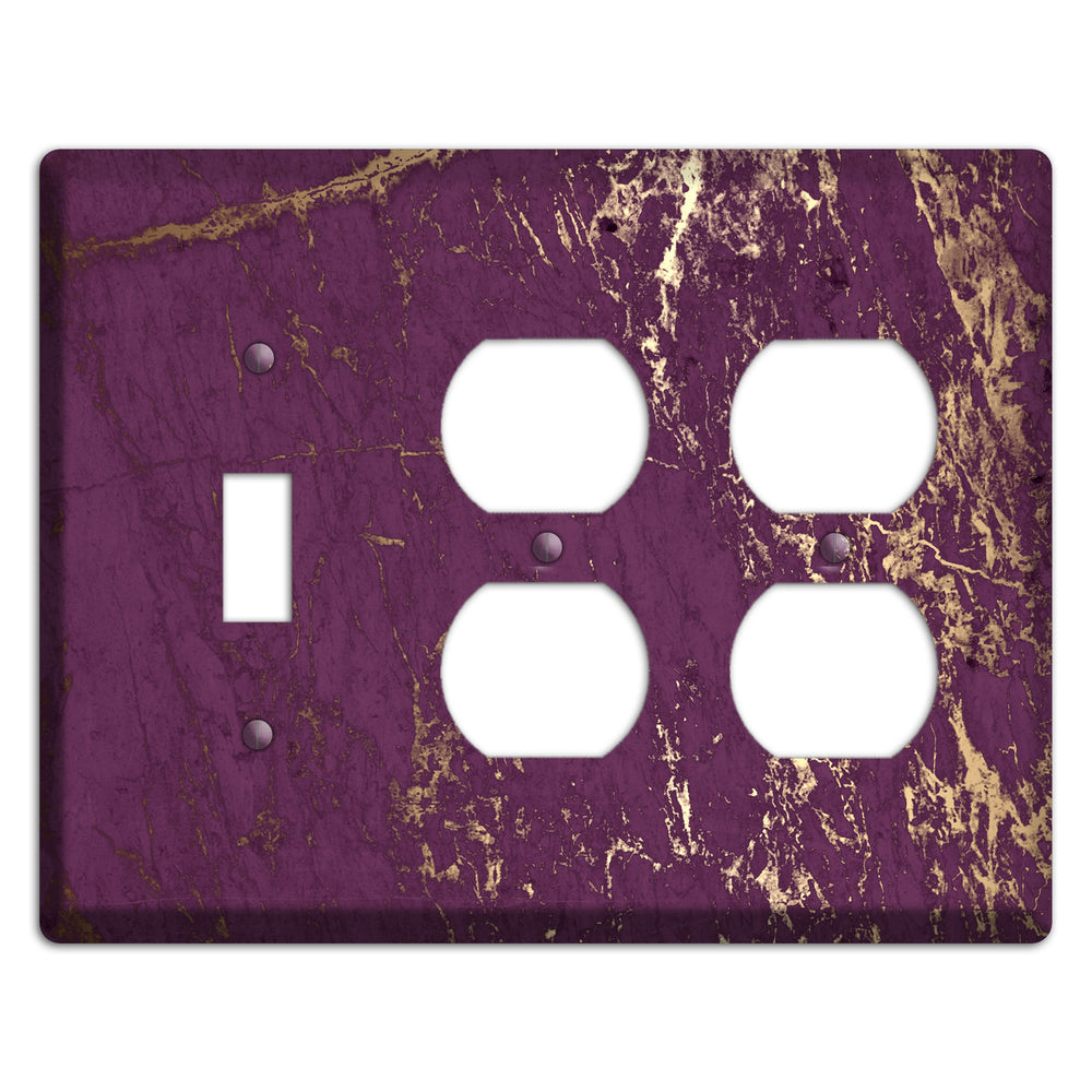 Finn Marble Toggle / 2 Duplex Wallplate