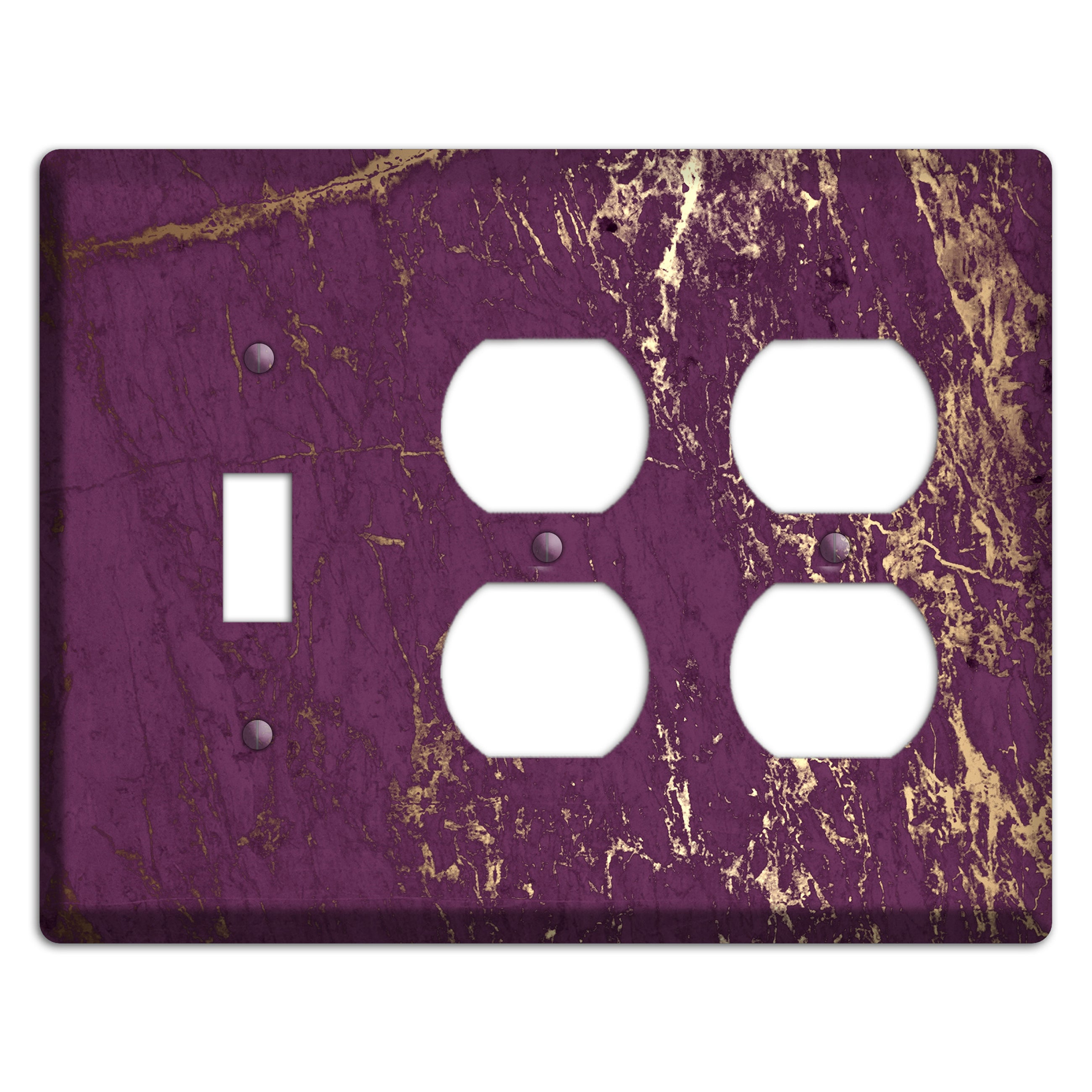Finn Marble Toggle / 2 Duplex Wallplate