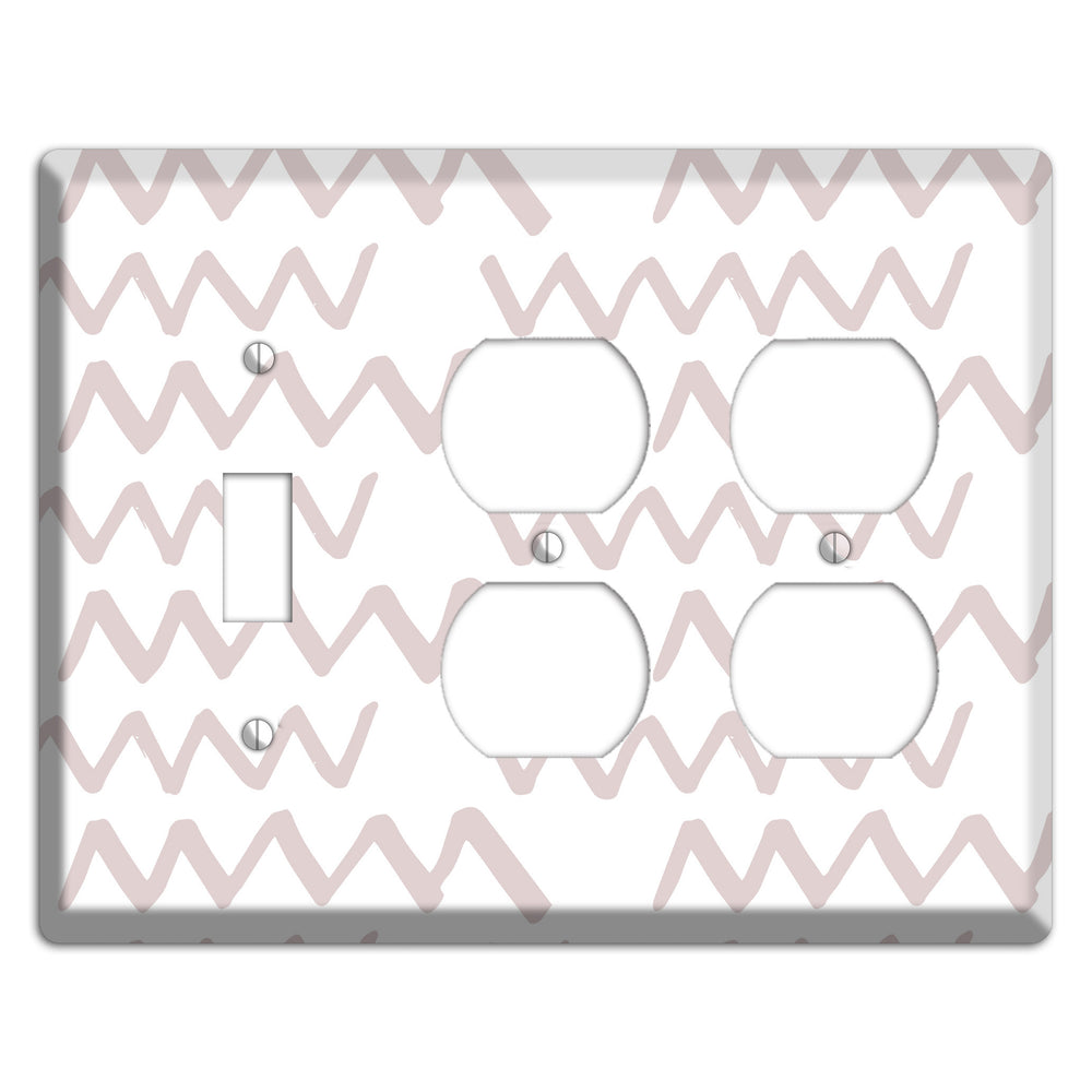 Abstract 19 Toggle / 2 Duplex Wallplate
