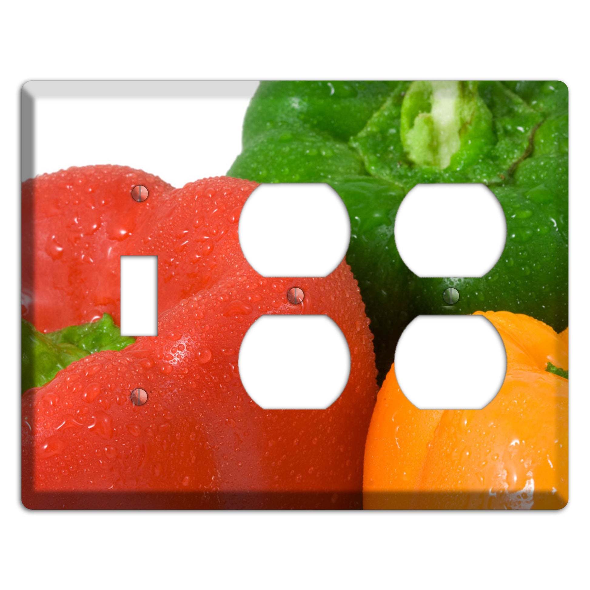 Peppers Toggle / 2 Duplex Wallplate