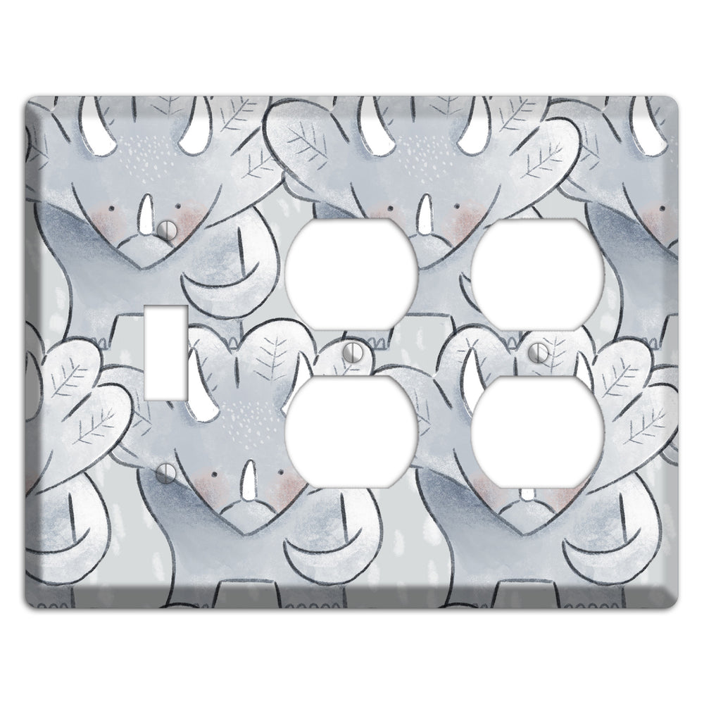 Triceratops Toggle / 2 Duplex Wallplate