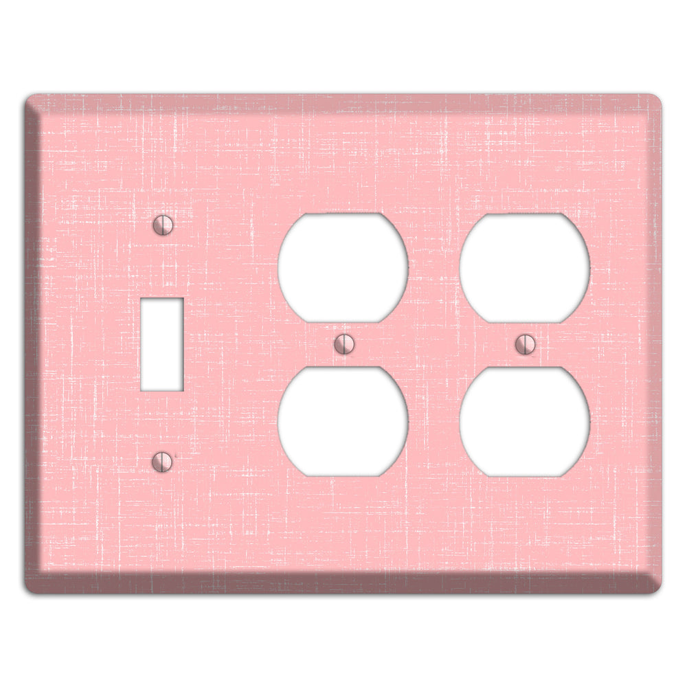 Amber Soft Coral Toggle / 2 Duplex Wallplate