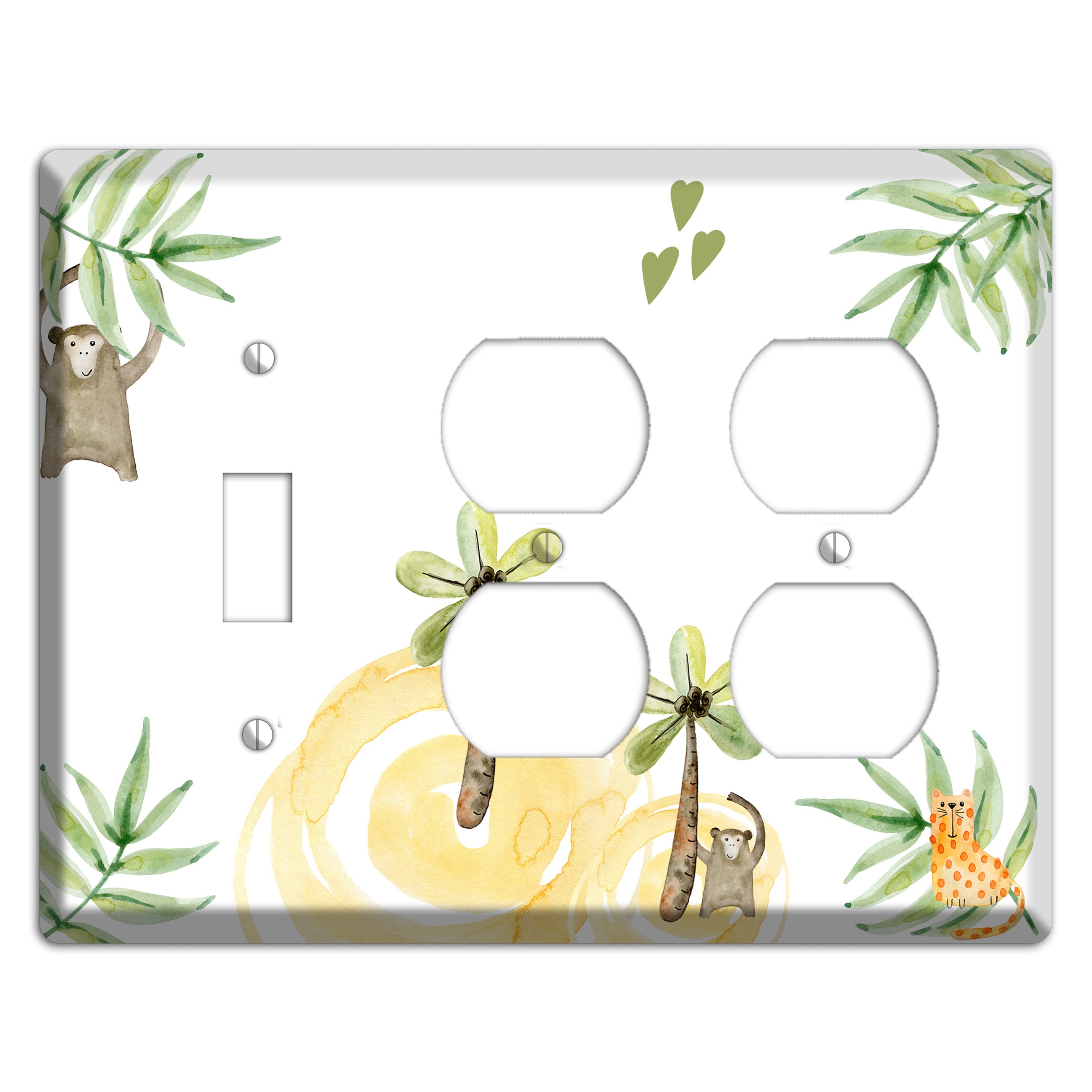 Monkey Toggle / 2 Duplex Wallplate