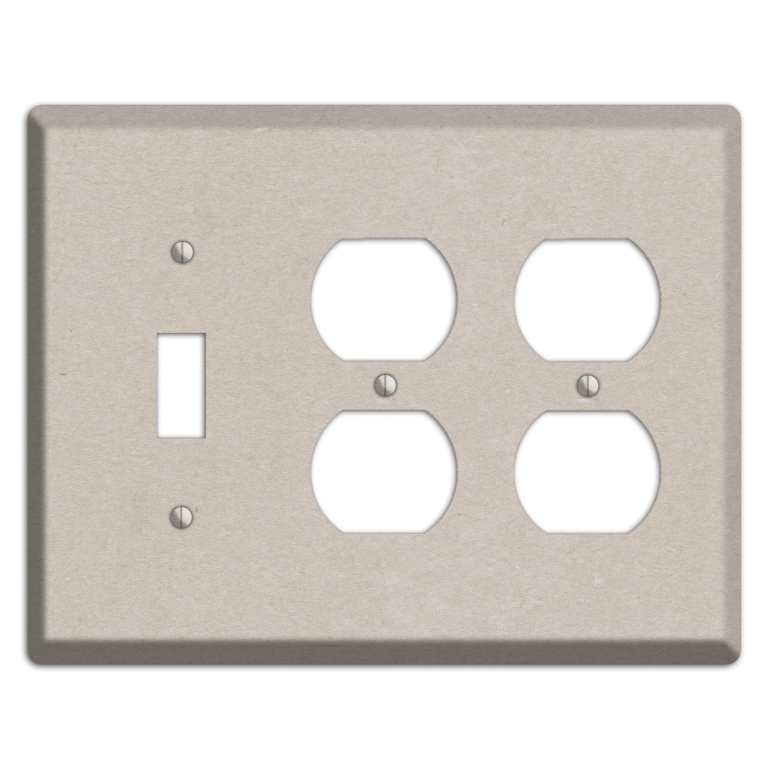 Bison Hide Kraft Toggle / 2 Duplex Wallplate