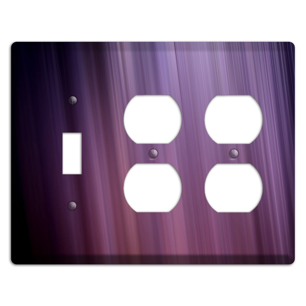 Eggplant Ray of Light Toggle / 2 Duplex Wallplate