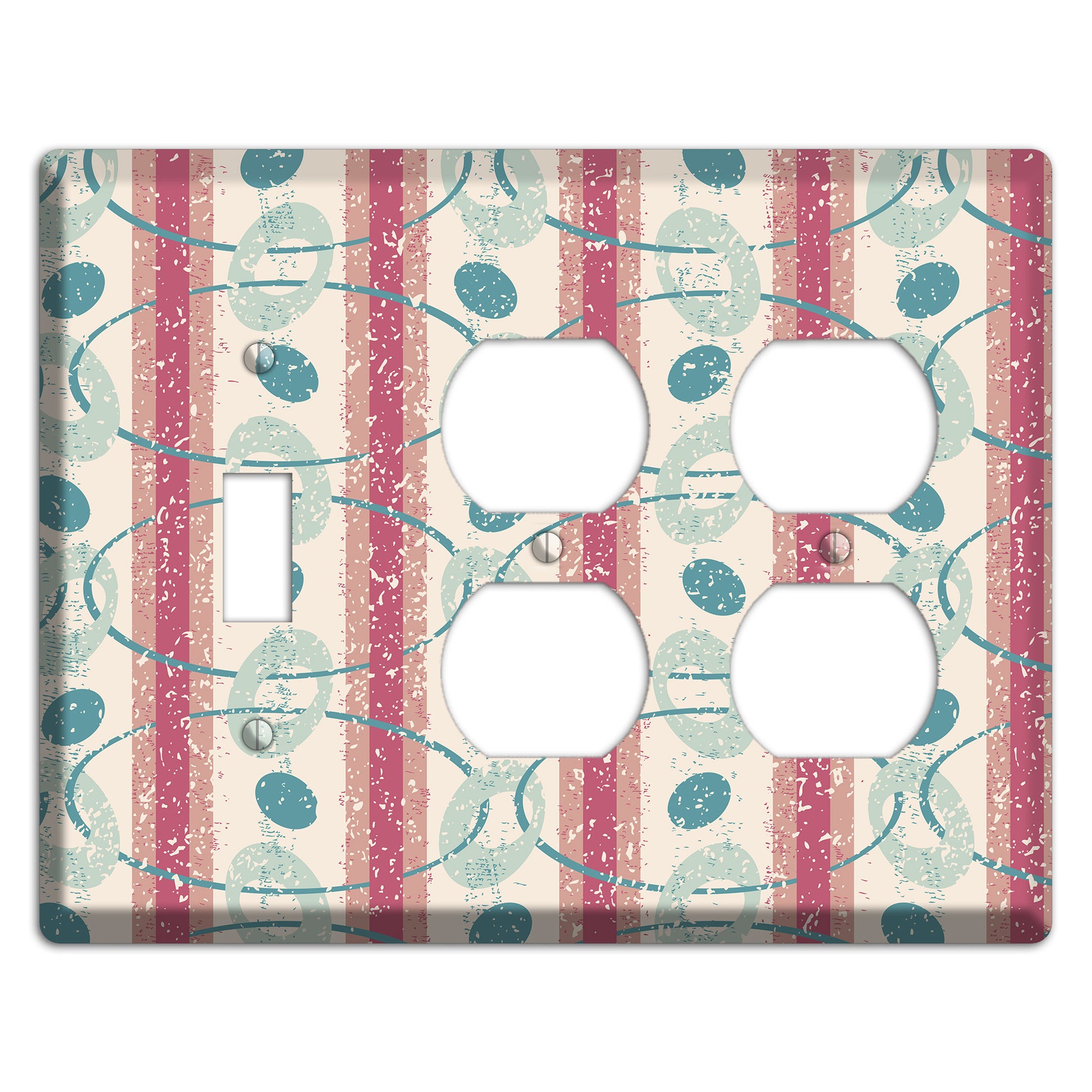 Bubble Gum Toggle / 2 Duplex Wallplate