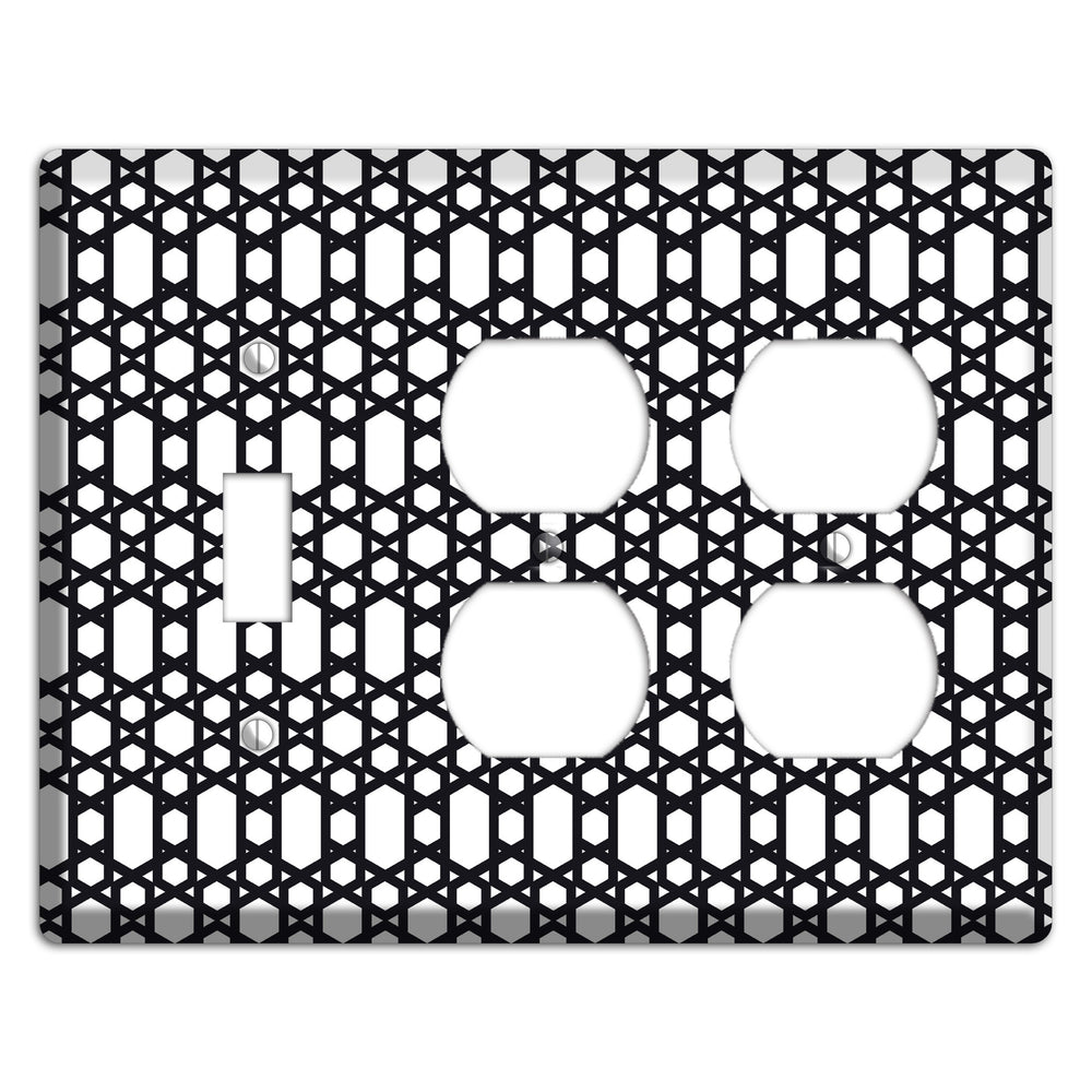Moroccan 9 Toggle / 2 Duplex Wallplate