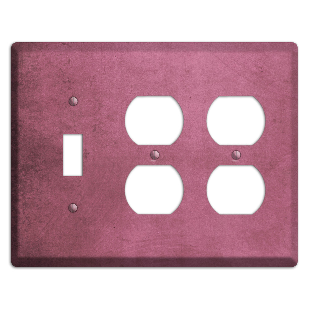 Coral Tree Vintage Grunge Toggle / 2 Duplex Wallplate
