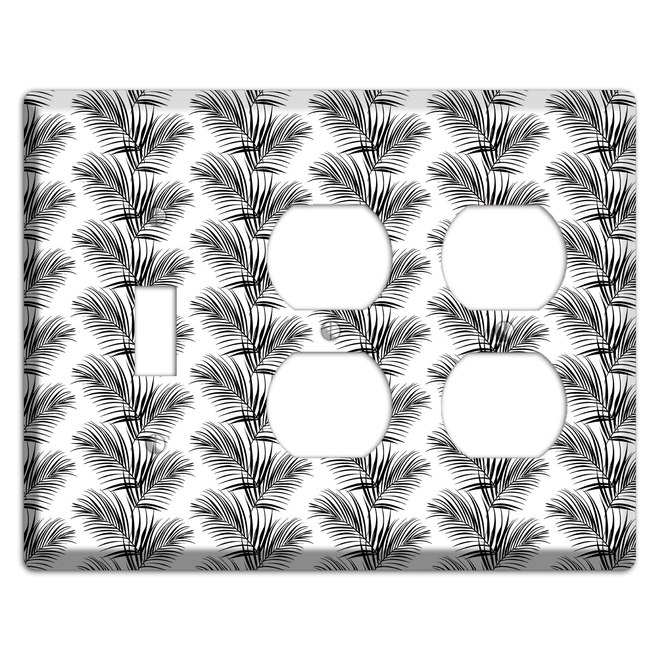 Leaves Style I Toggle / 2 Duplex Wallplate