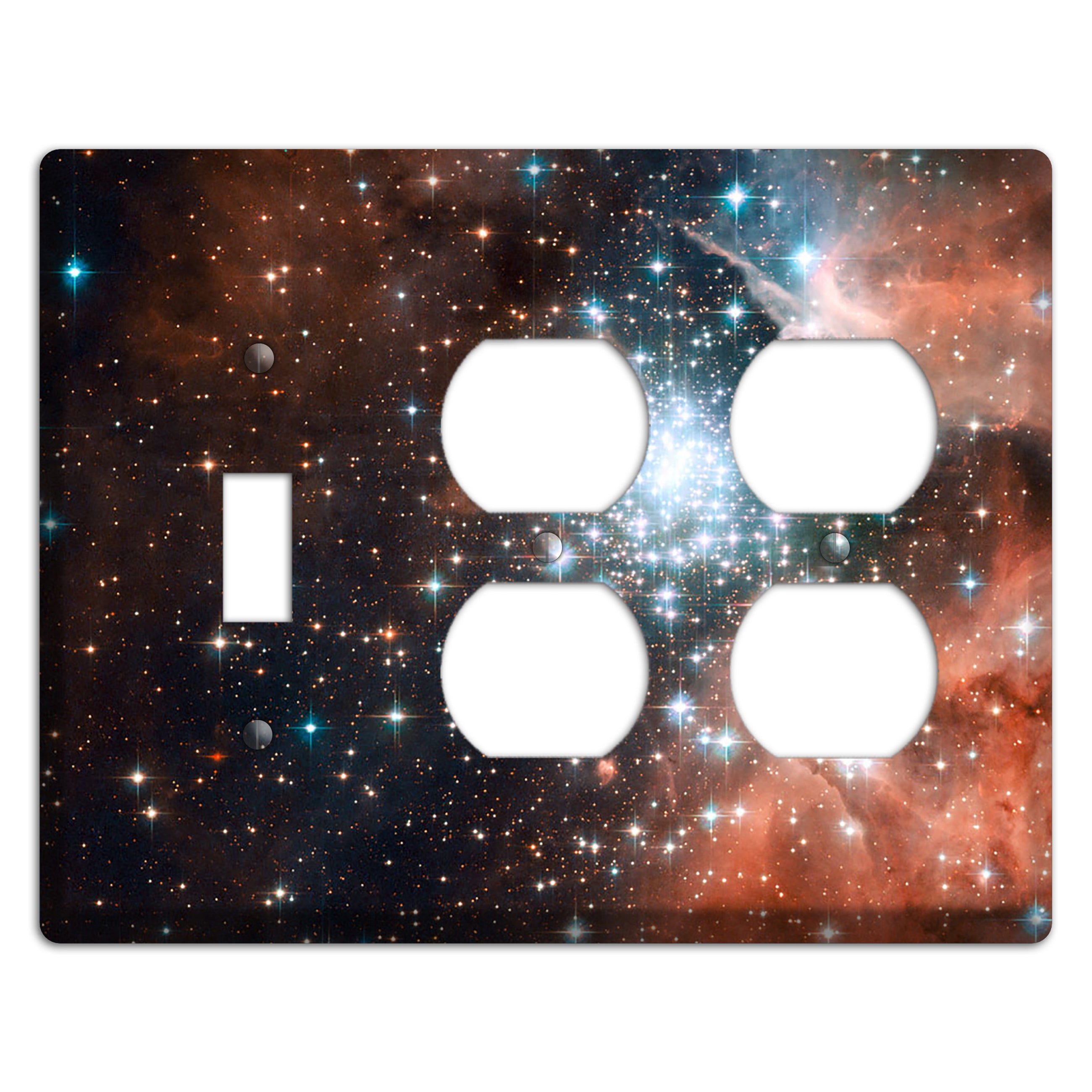 star cluster bursts Toggle / 2 Duplex Wallplate