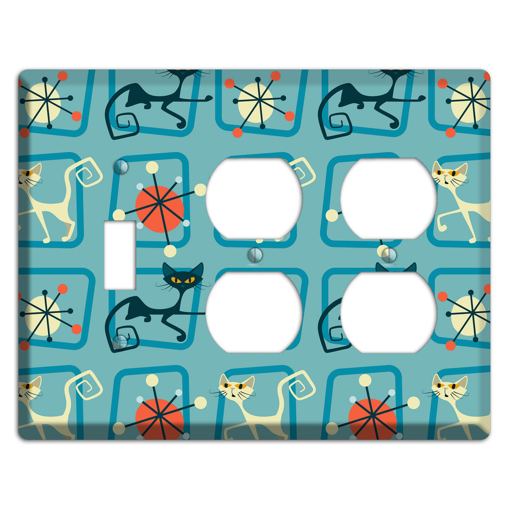 Relaxing Kitties Toggle / 2 Duplex Wallplate