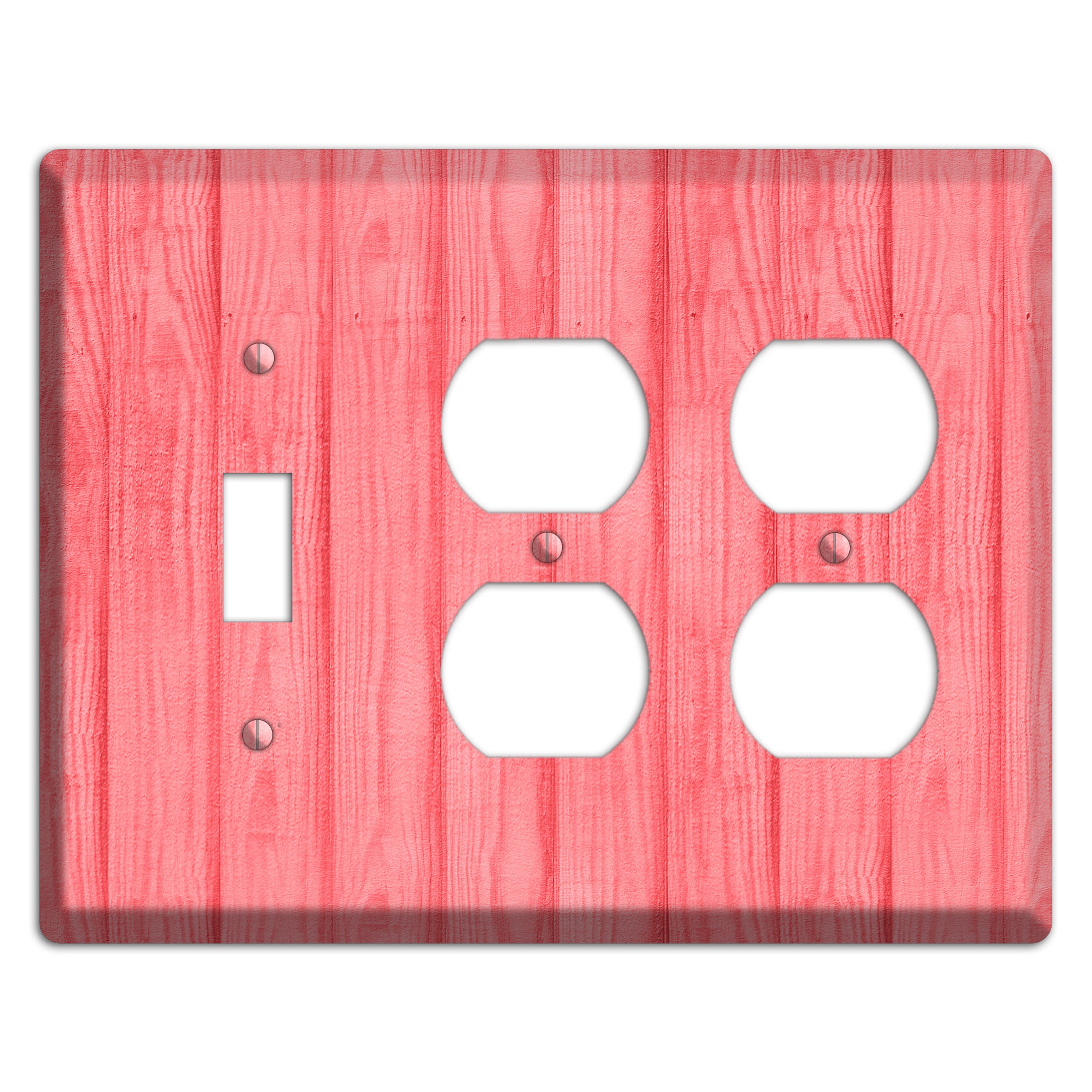 Geraldine Soft Coral Toggle / 2 Duplex Wallplate