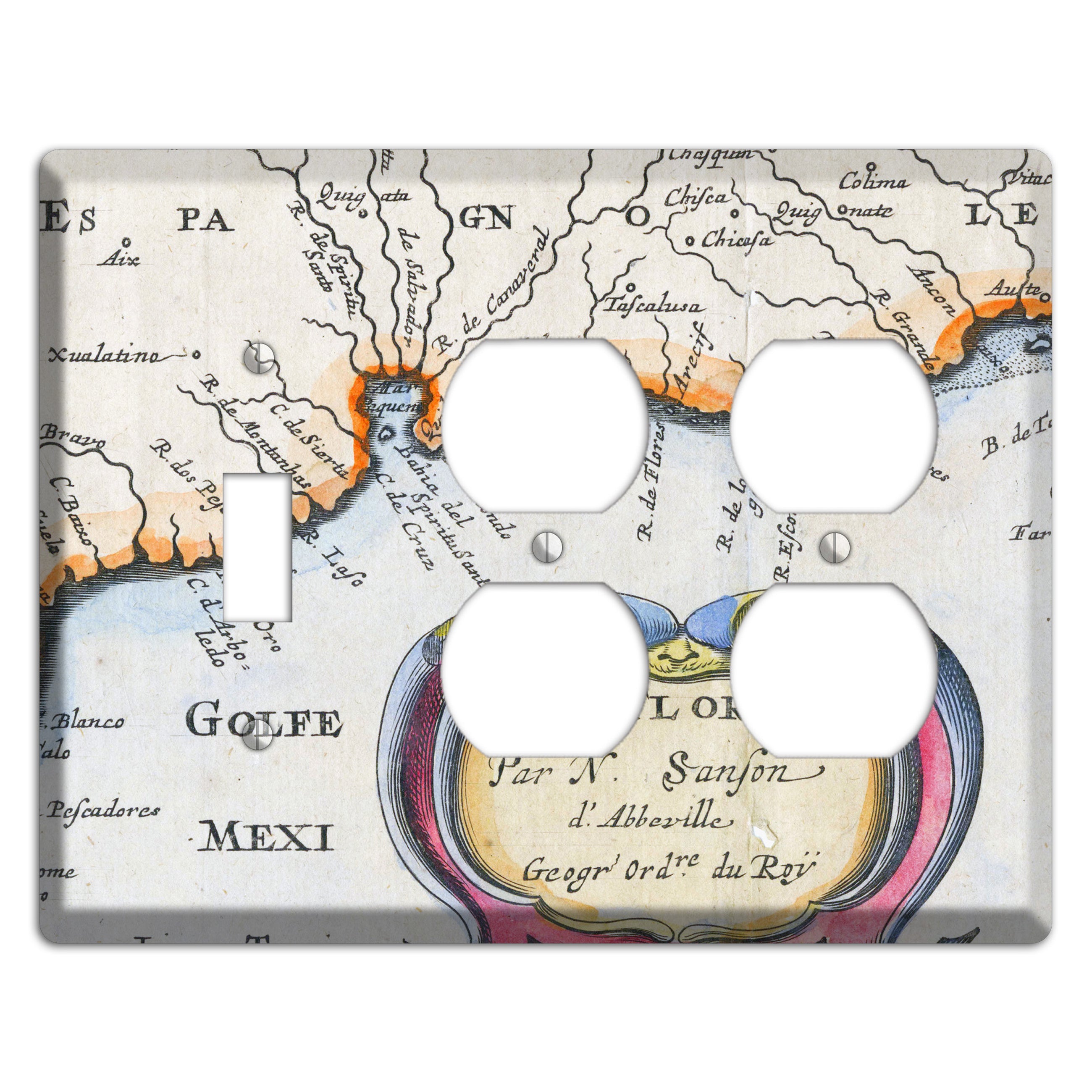 Gulf of Mexico Toggle / 2 Duplex Wallplate