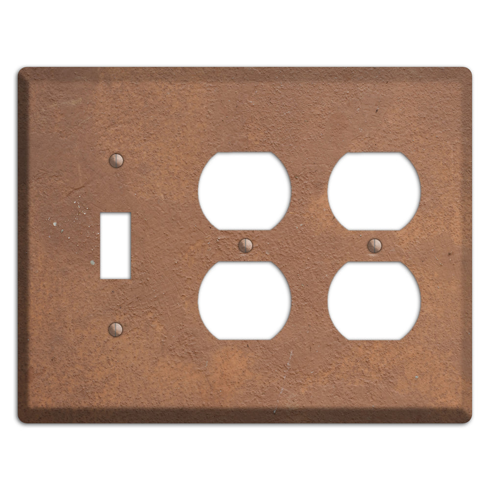 Brown Concrete Toggle / 2 Duplex Wallplate