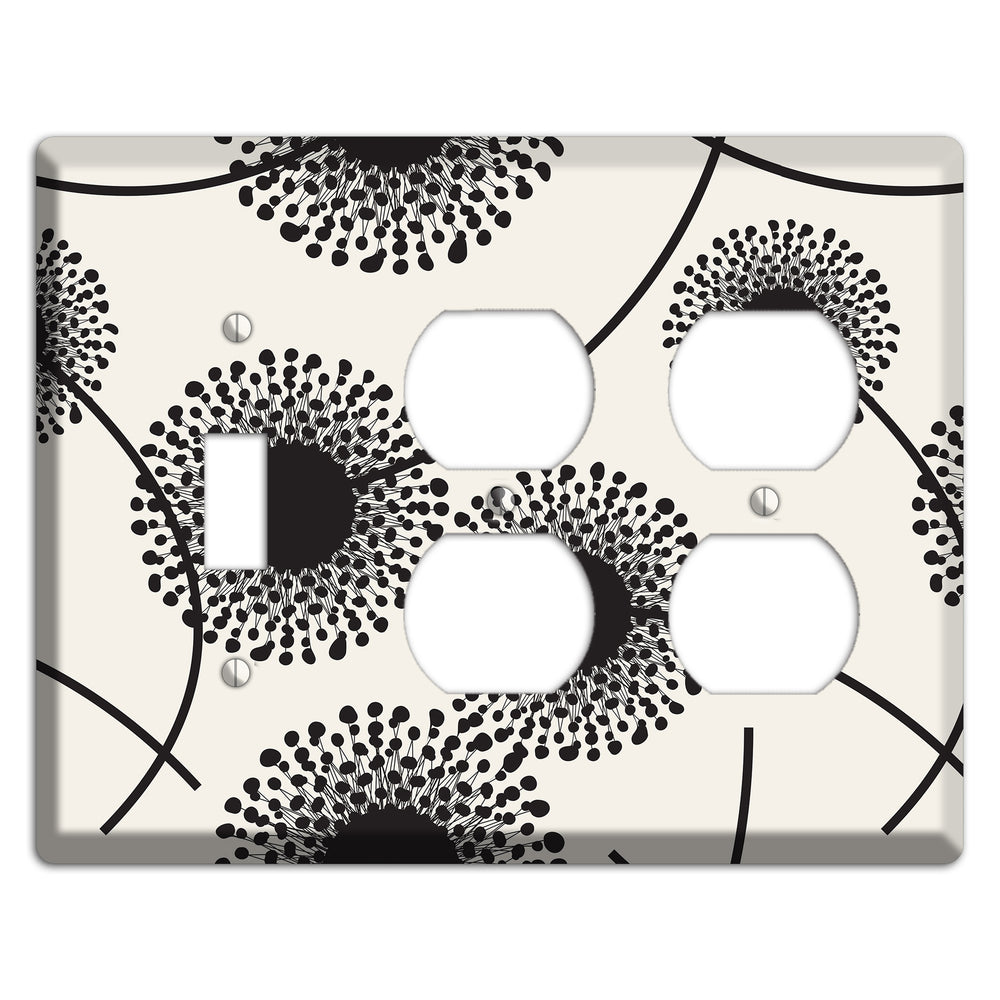 Simple Dandelion Toggle / 2 Duplex Wallplate
