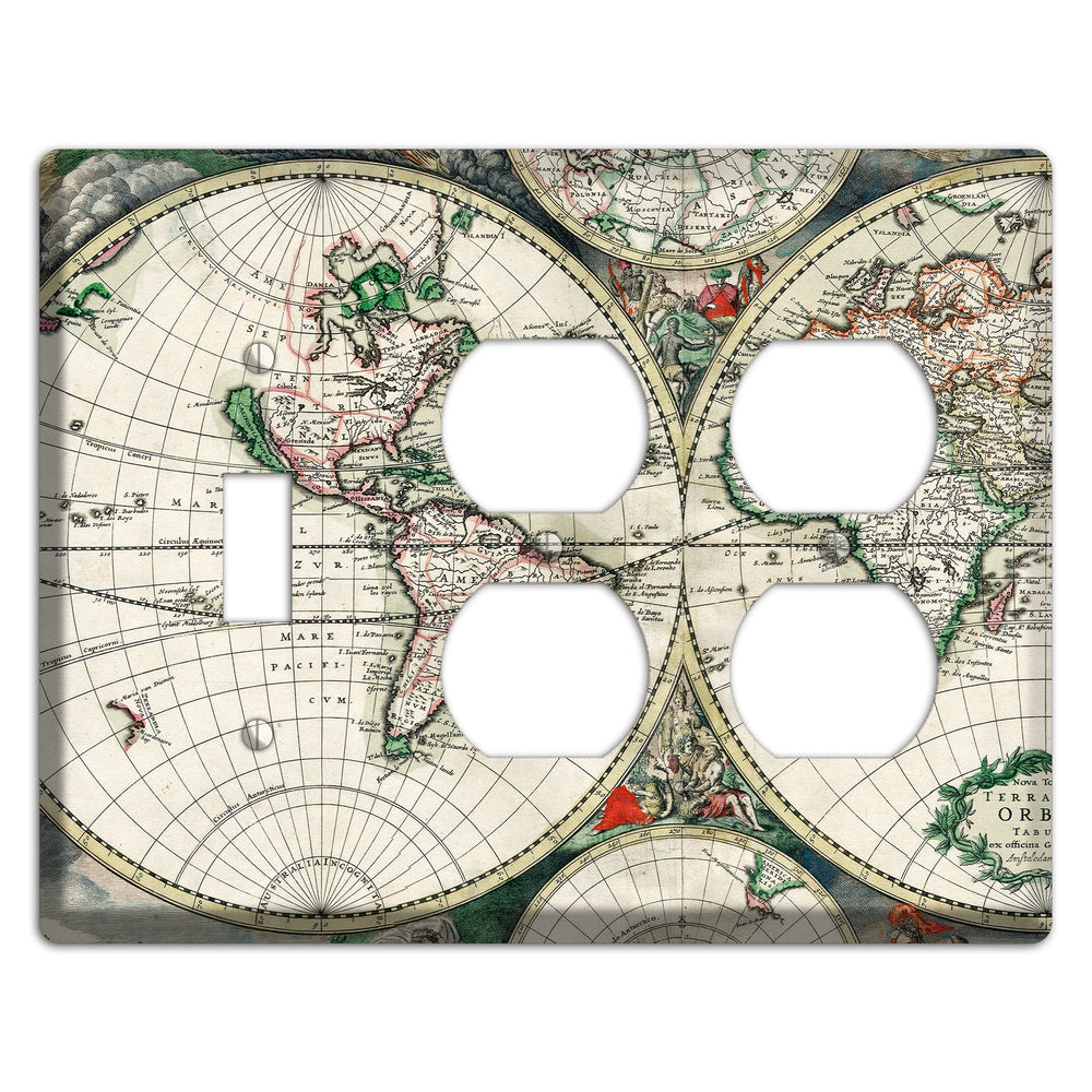 Global Map Toggle / 2 Duplex Wallplate