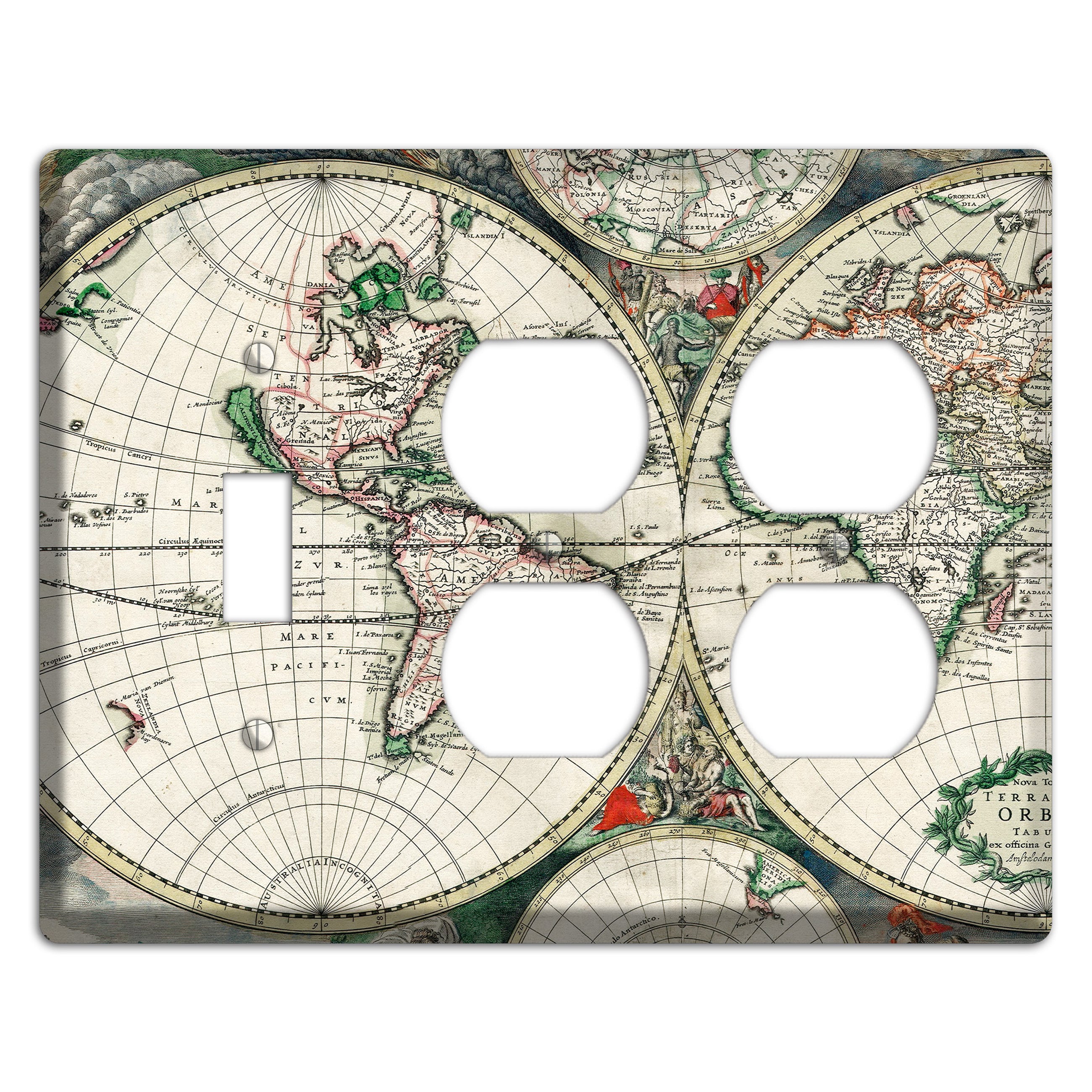 Global Map Toggle / 2 Duplex Wallplate