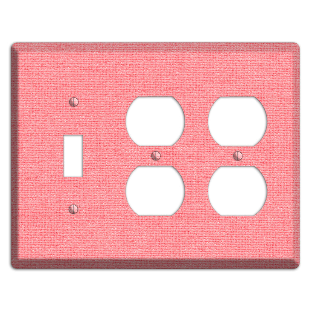 Sweet Pink Soft Coral Toggle / 2 Duplex Wallplate