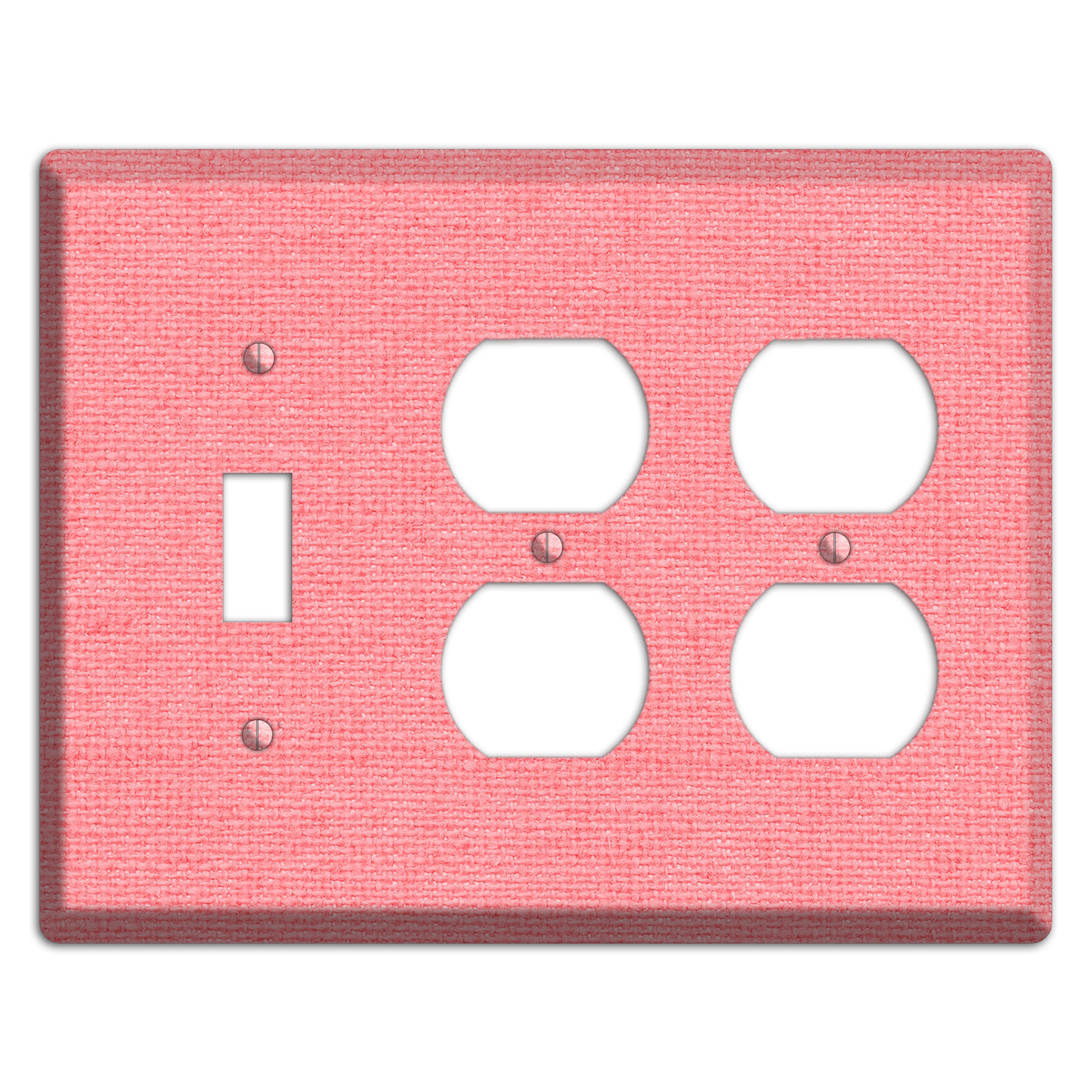 Sweet Pink Soft Coral Toggle / 2 Duplex Wallplate