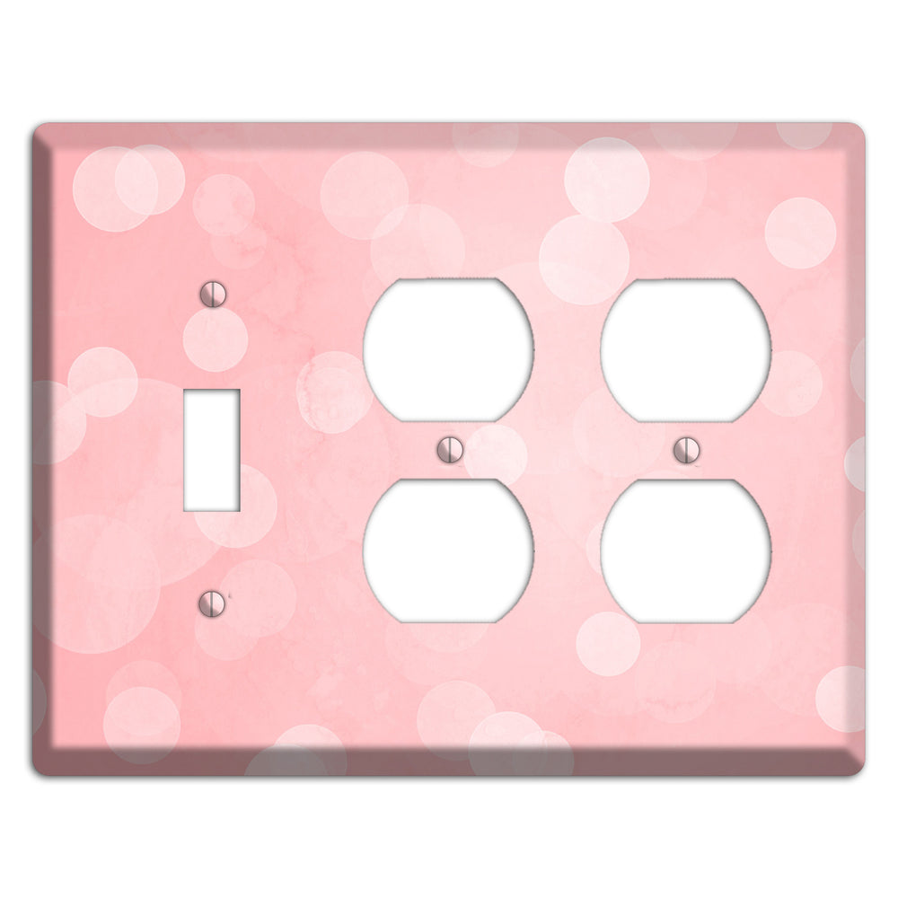 Supernova Soft Coral Toggle / 2 Duplex Wallplate