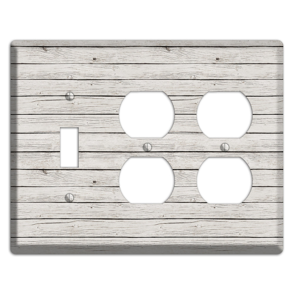 Cloudy Antique Toggle / 2 Duplex Wallplate
