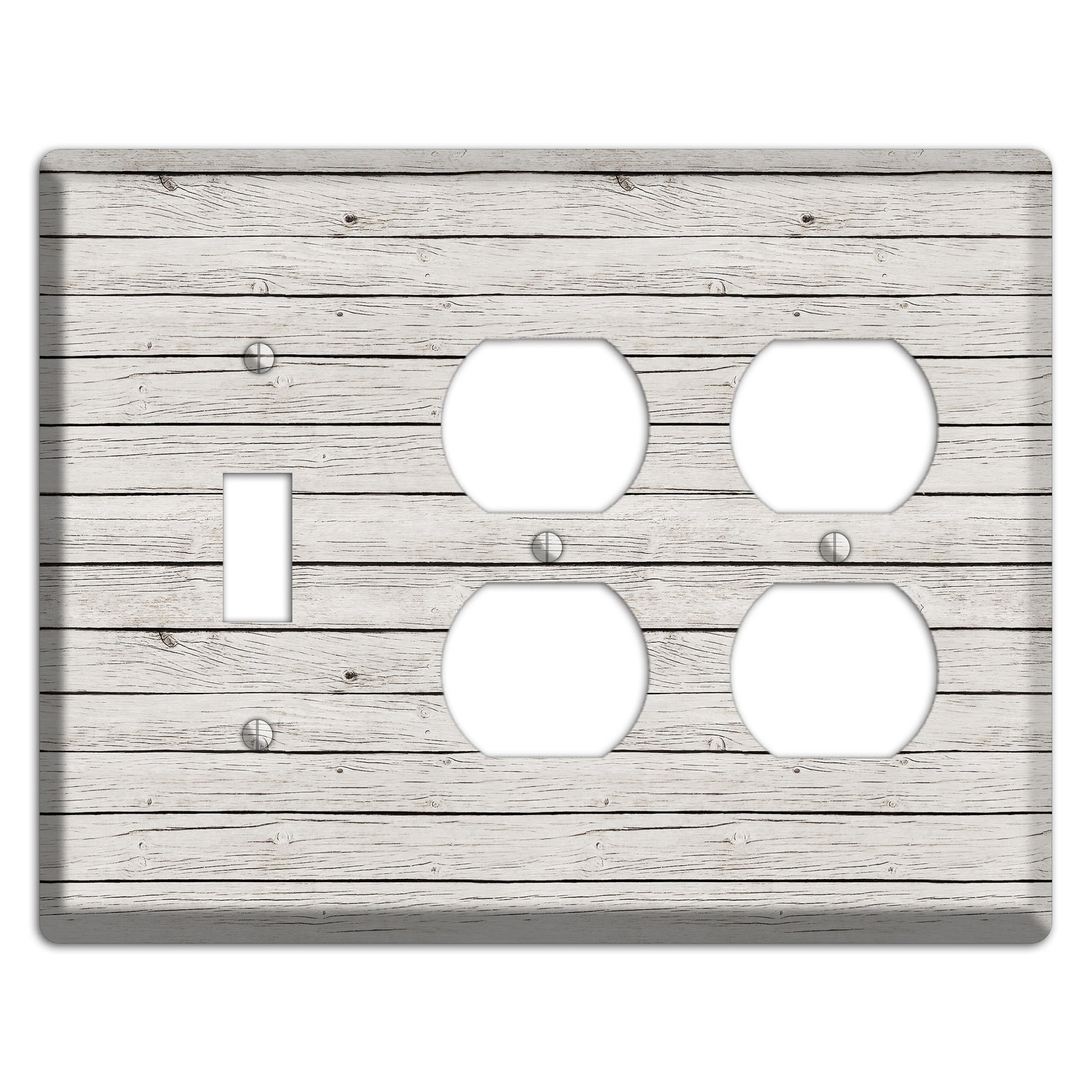 Cloudy Antique Toggle / 2 Duplex Wallplate