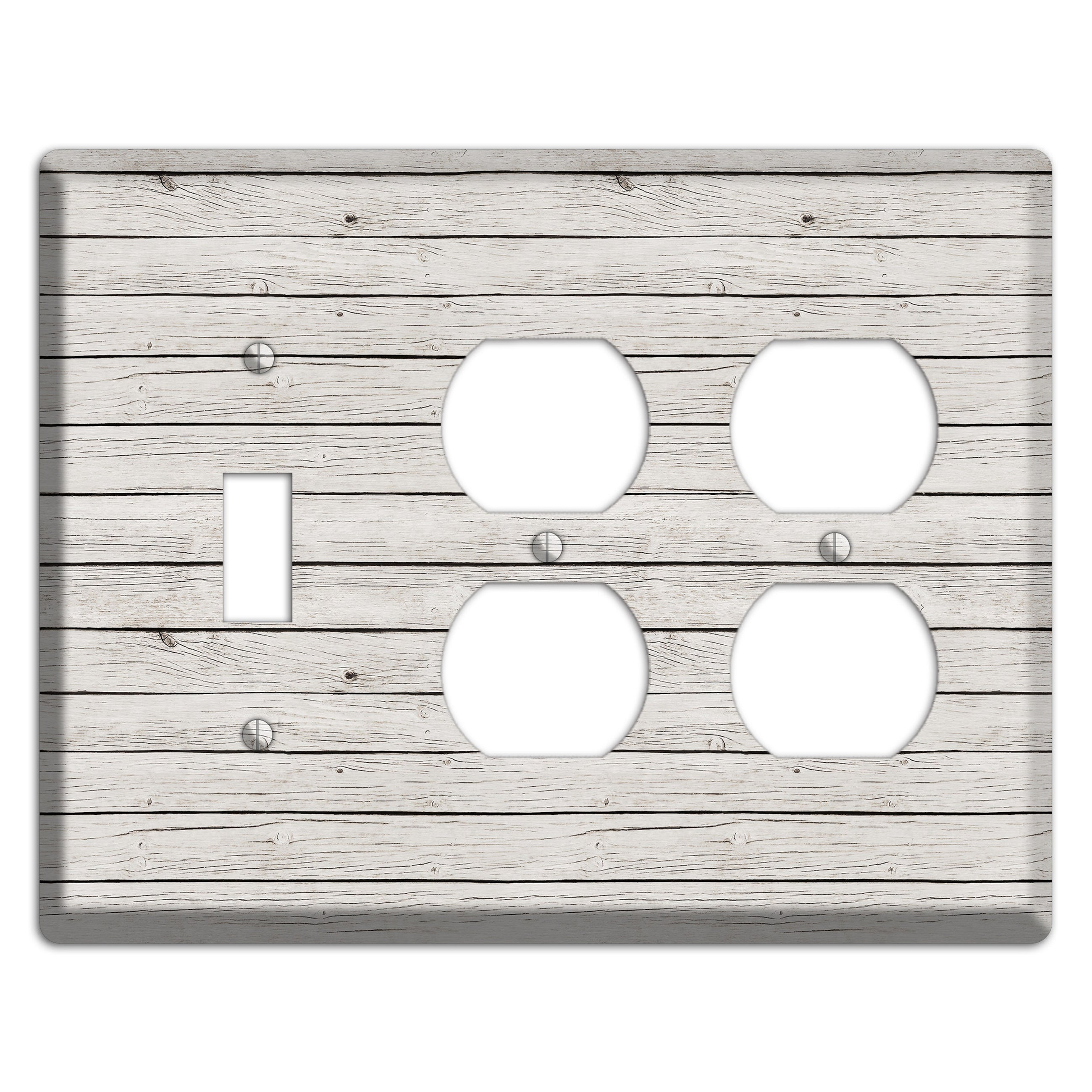 Cloudy Antique Toggle / 2 Duplex Wallplate
