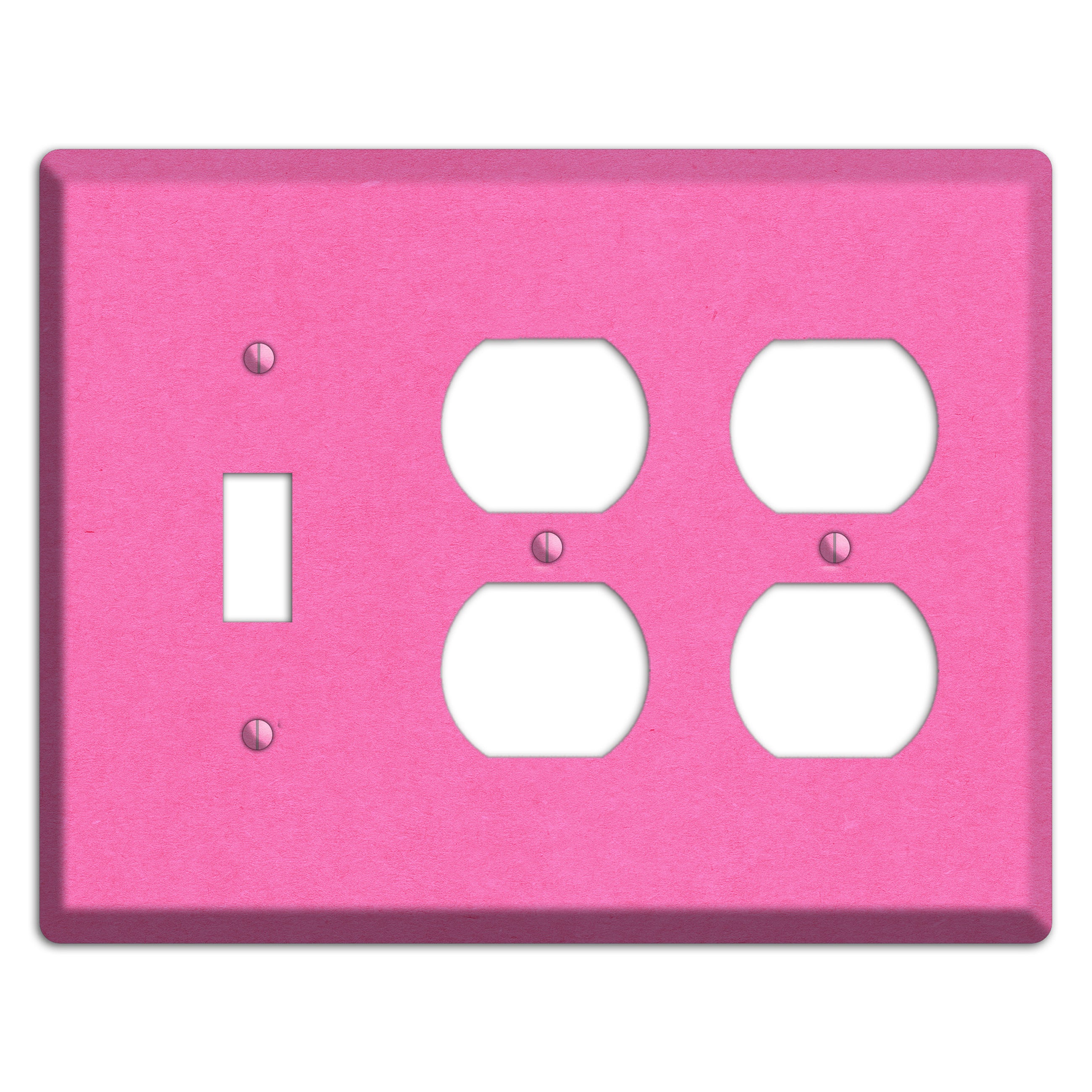 Persian Pink Kraft Toggle / 2 Duplex Wallplate