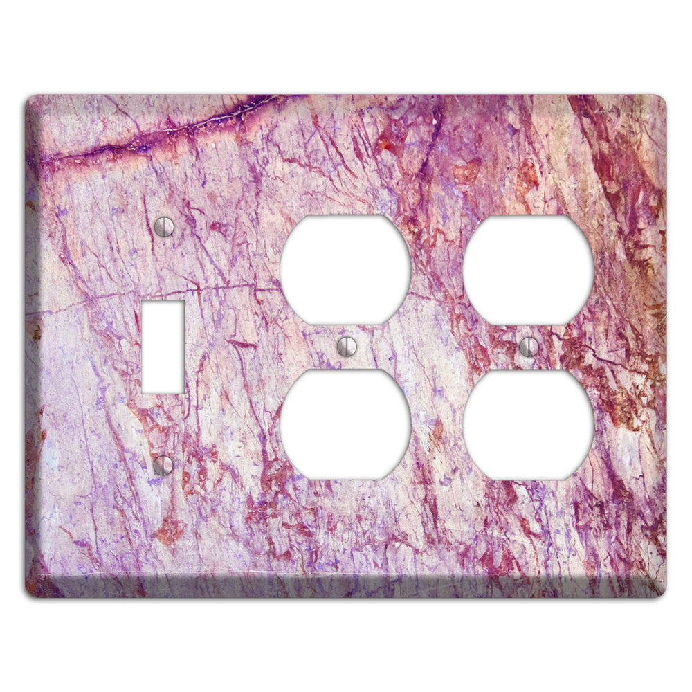 Maverick Marble Toggle / 2 Duplex Wallplate