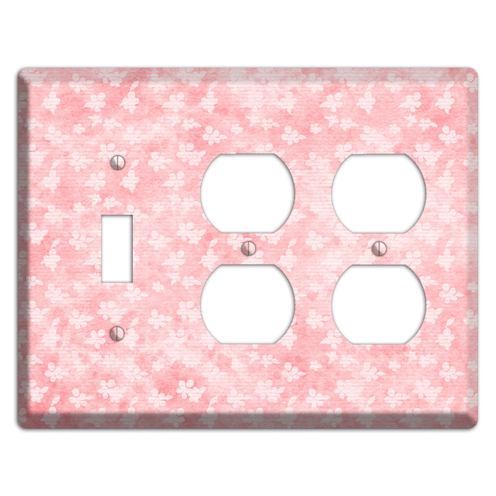 Abbey Soft Coral Toggle / 2 Duplex Wallplate
