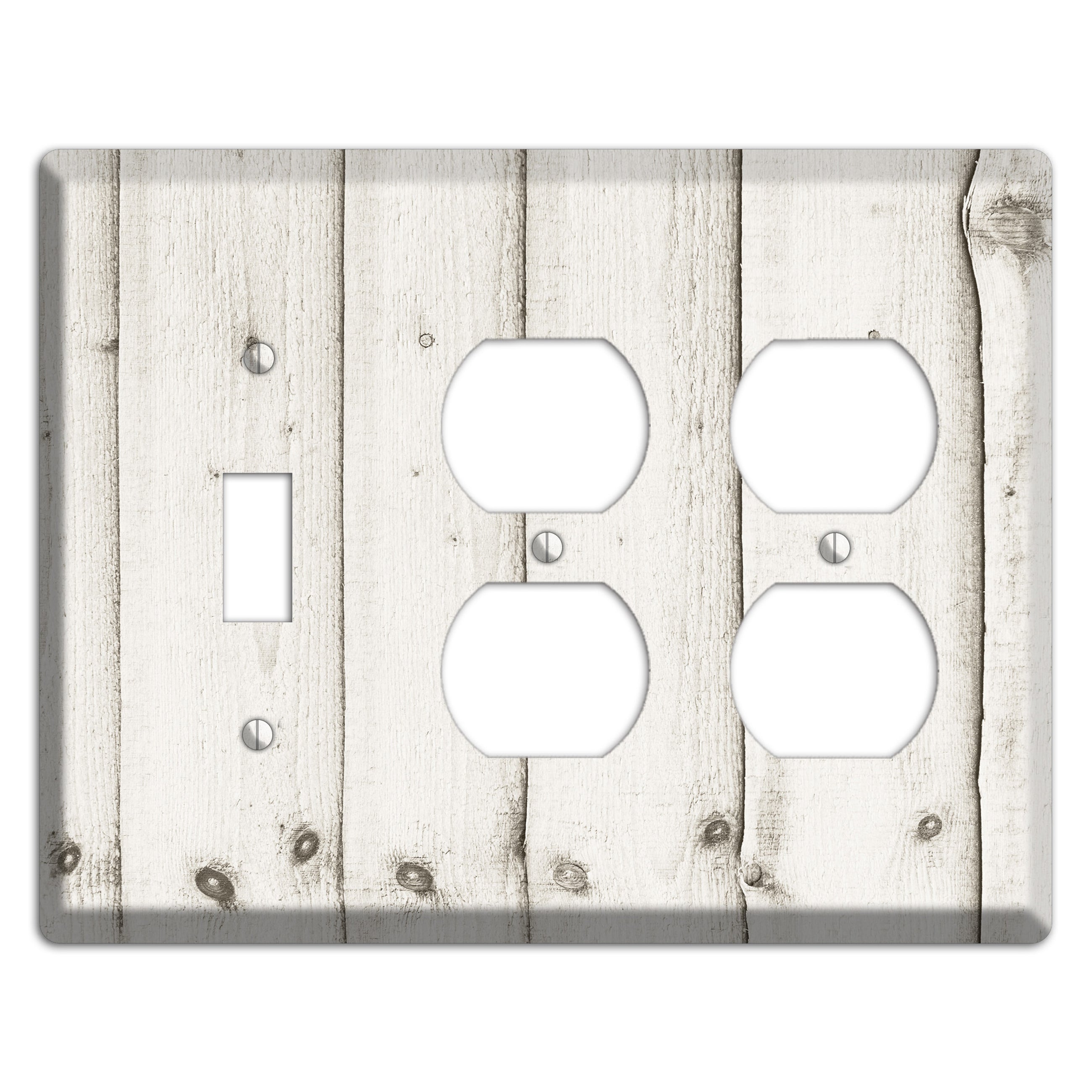 Swirl Antique Toggle / 2 Duplex Wallplate