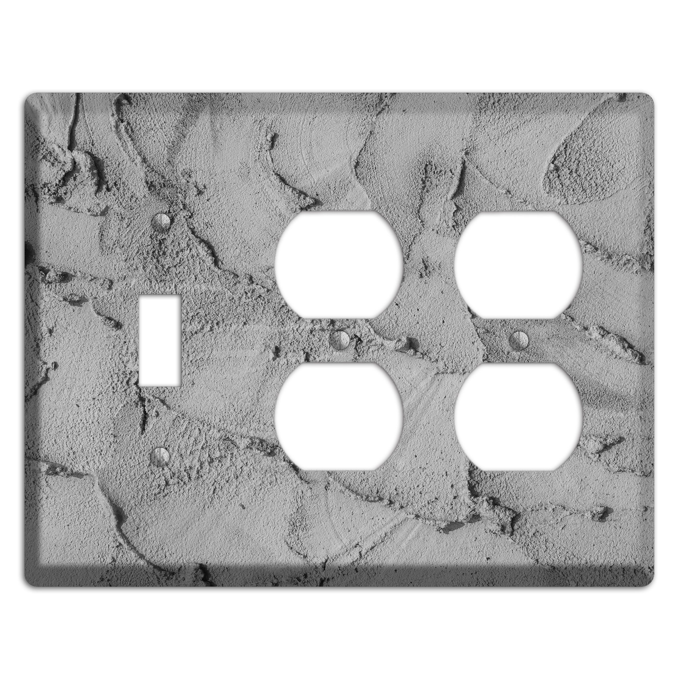 Plaster 8 Toggle / 2 Duplex Wallplate