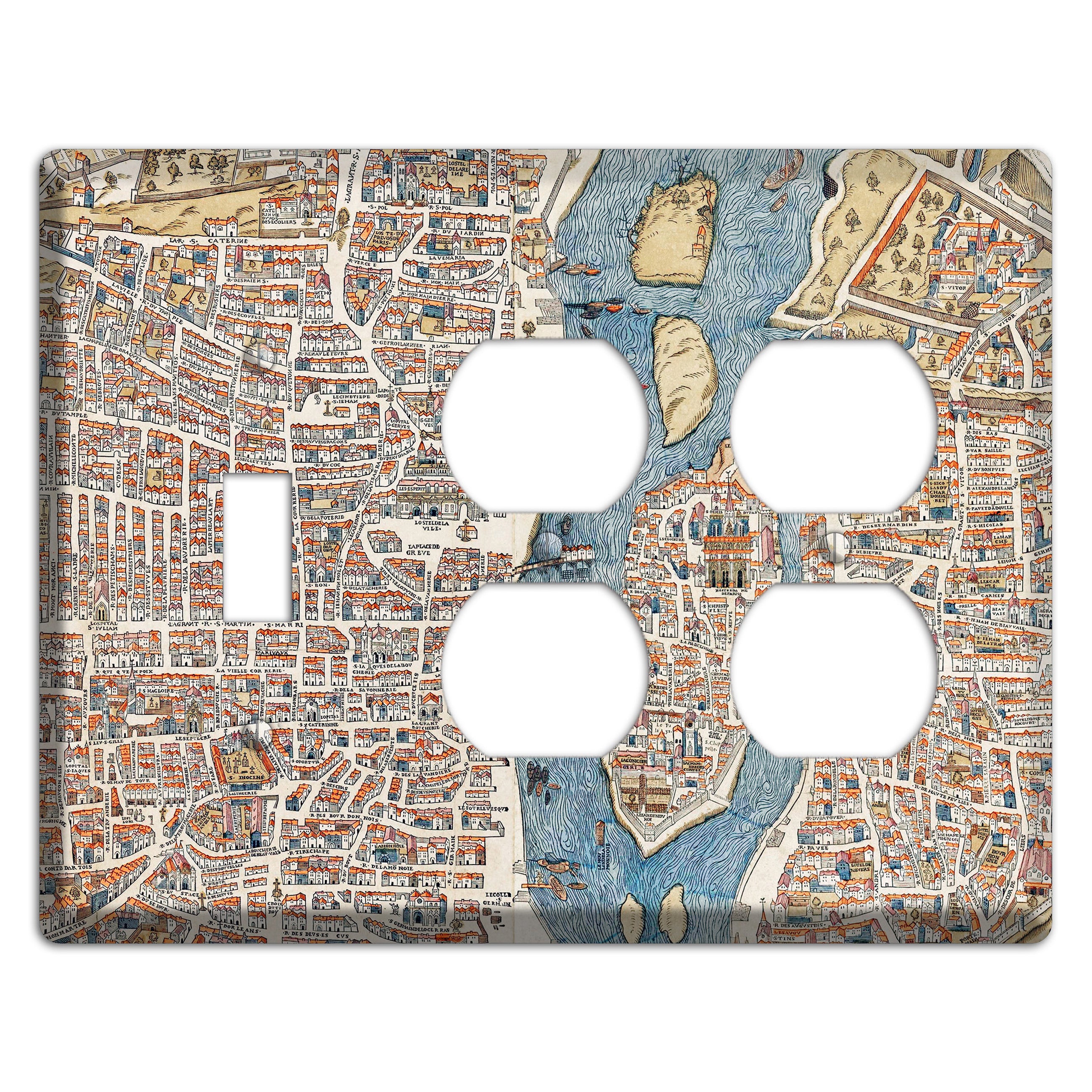 Aerial View Toggle / 2 Duplex Wallplate