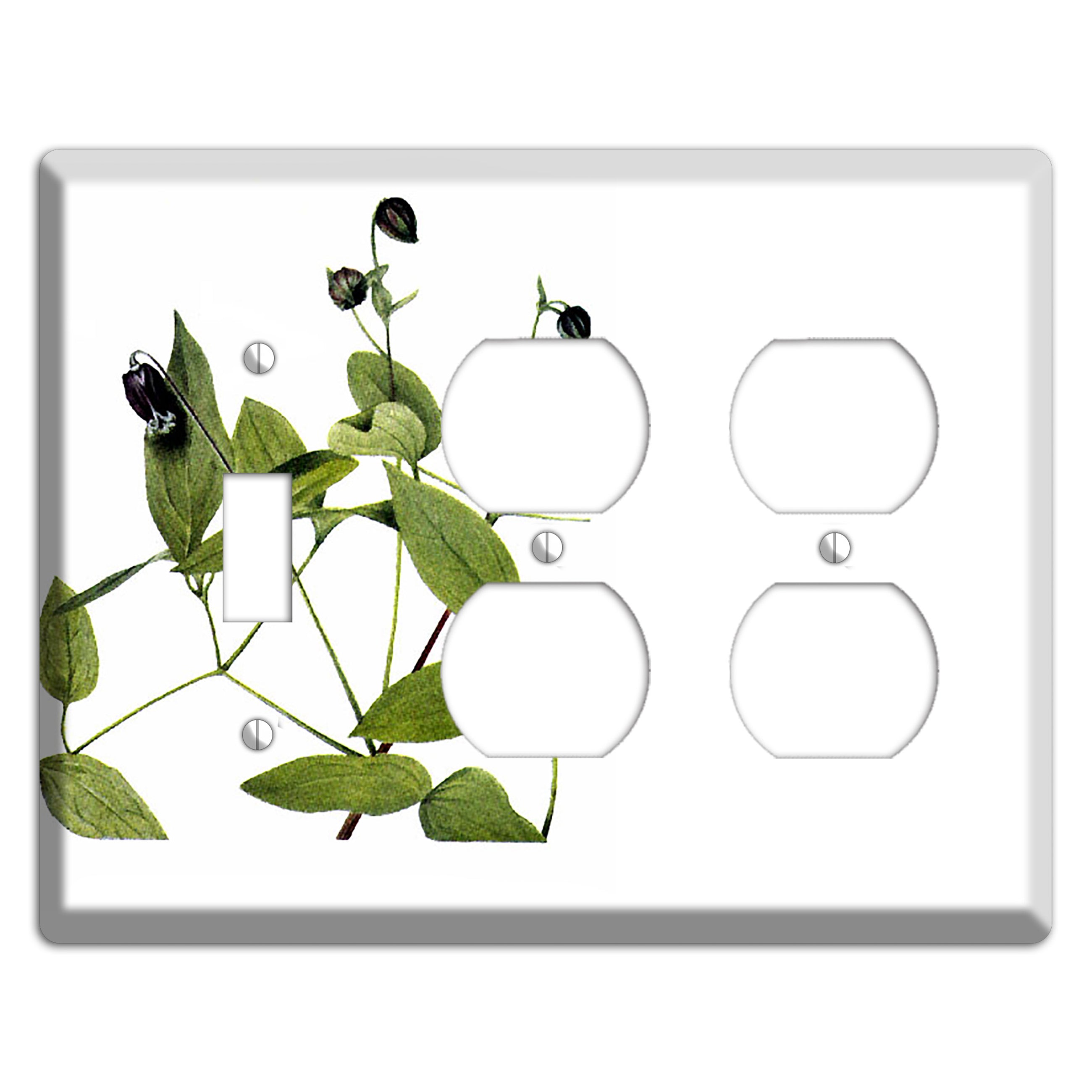 Clematis Viorna Toggle / 2 Duplex Wallplate