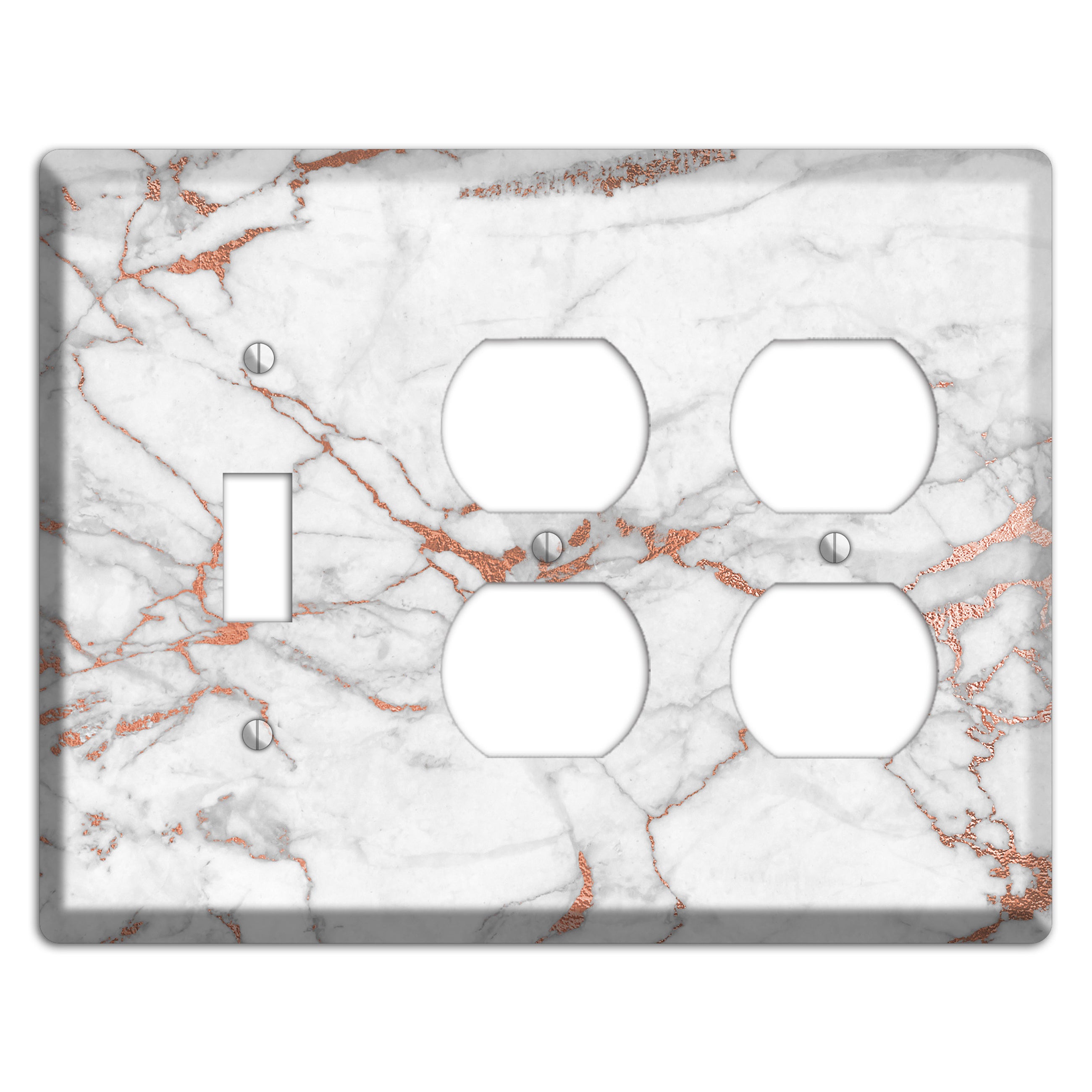 Copperfield Copper Toggle / 2 Duplex Wallplate