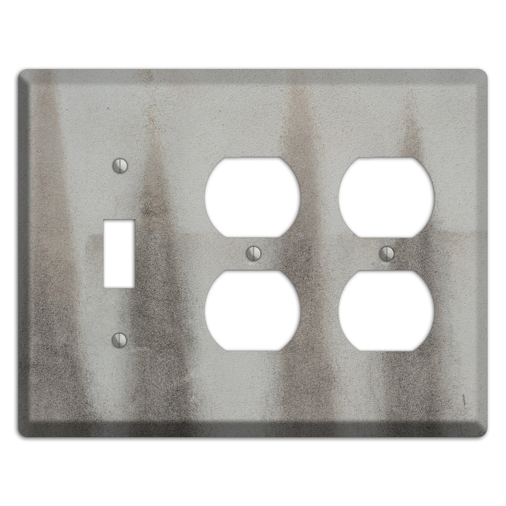 Old Concrete 17 Toggle / 2 Duplex Wallplate