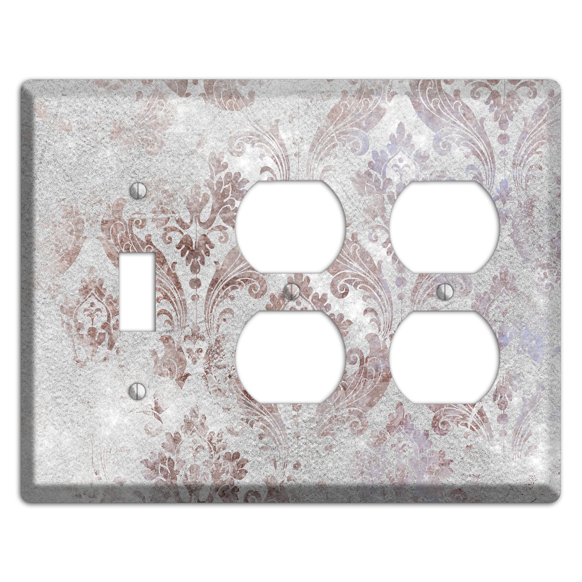 Nobel Whimsical Damask Toggle / 2 Duplex Wallplate