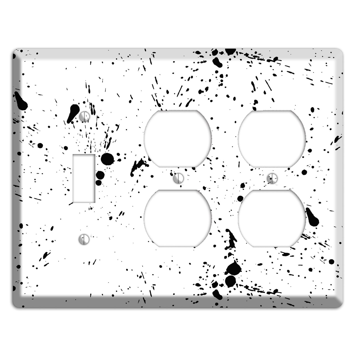Ink Splash 8 Toggle / 2 Duplex Wallplate